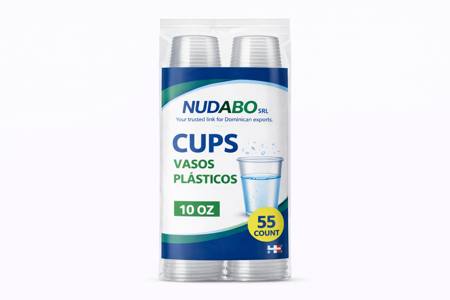 Nudabo Plastic Cups 10 oz