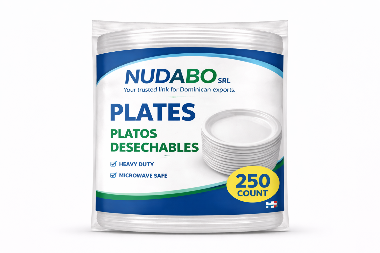 Disposable Plates 250 Count