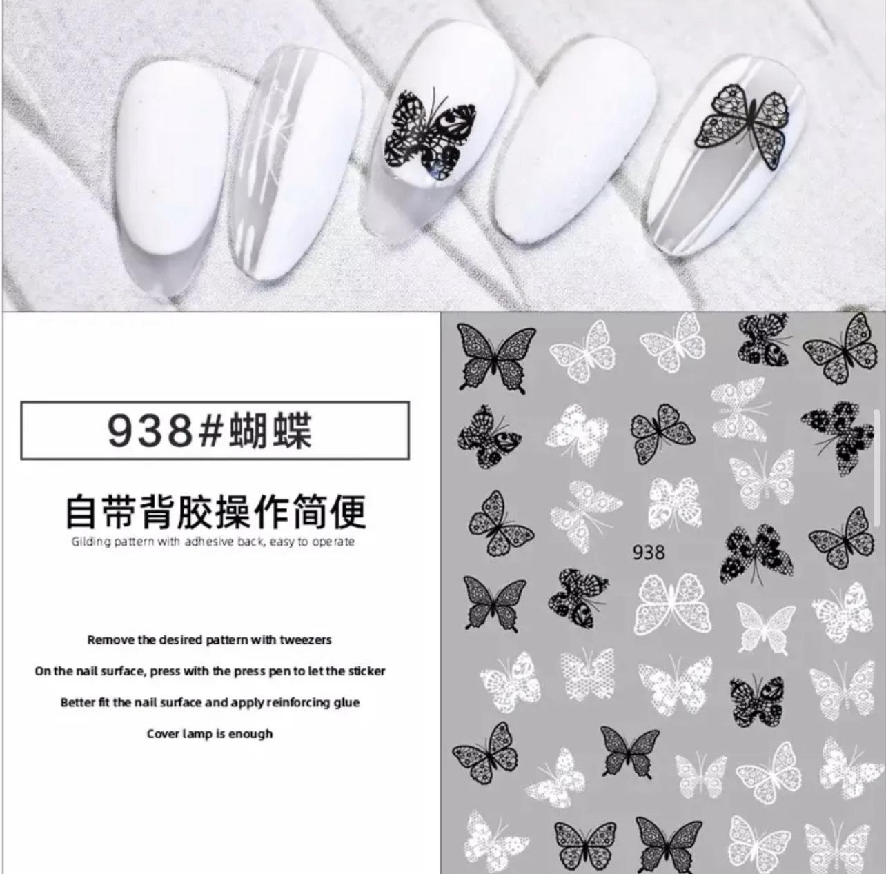 Sticker para Uñas Mariposas