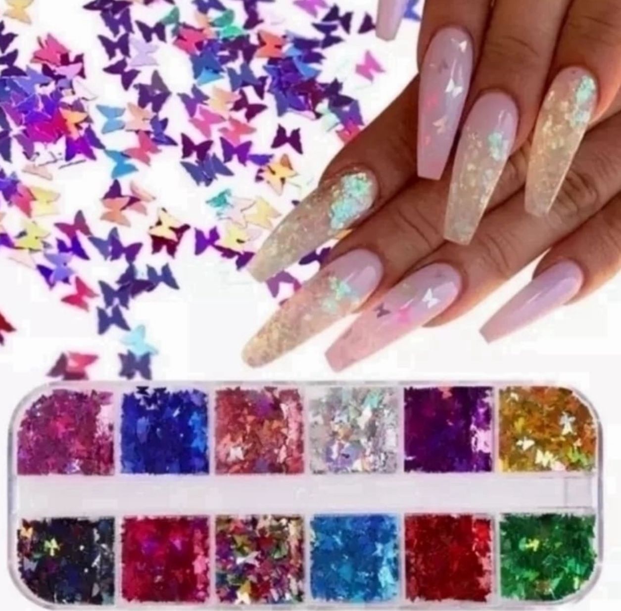 Set de Glitter para Uñas