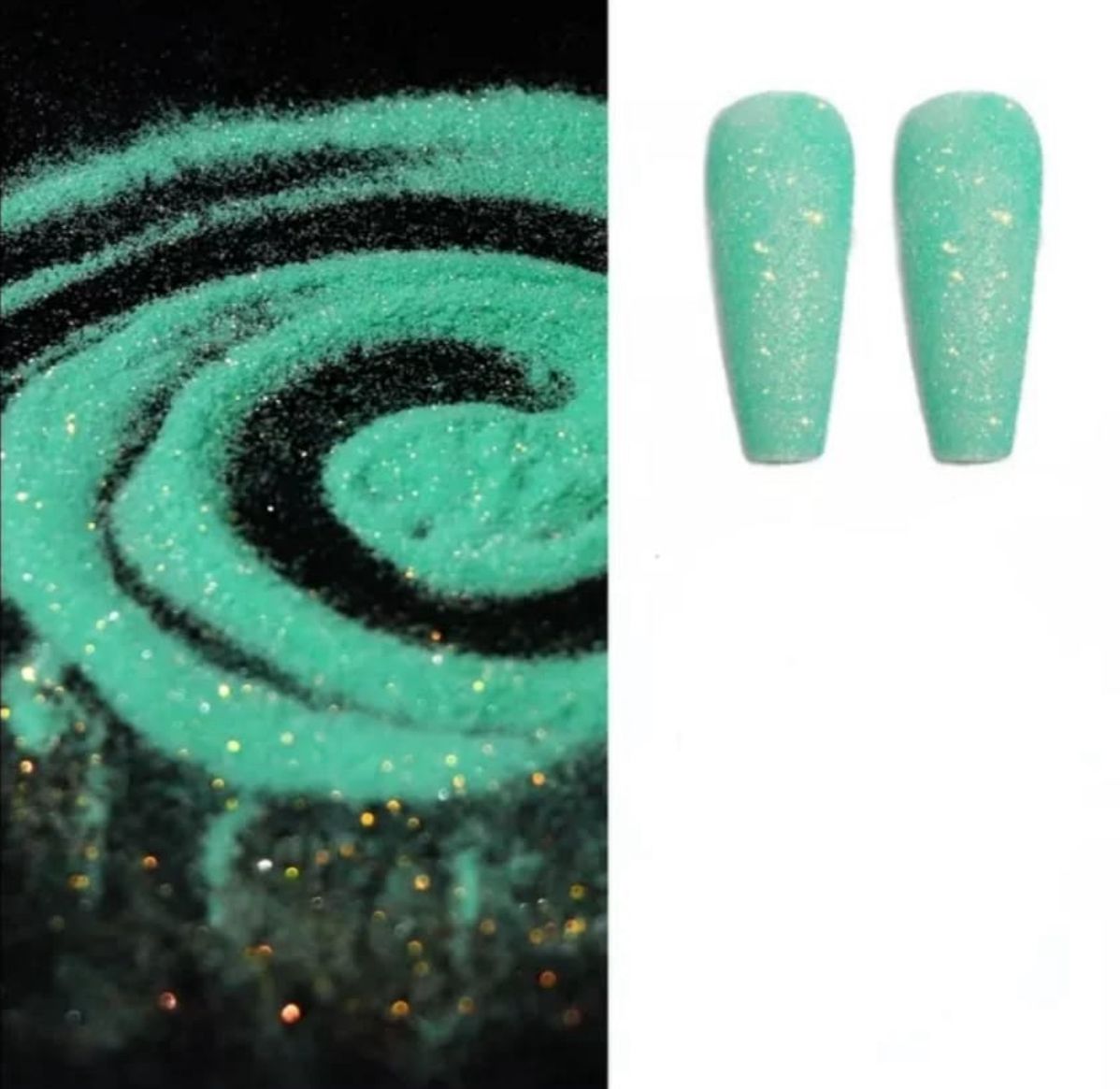 Brillantina Verde Agua