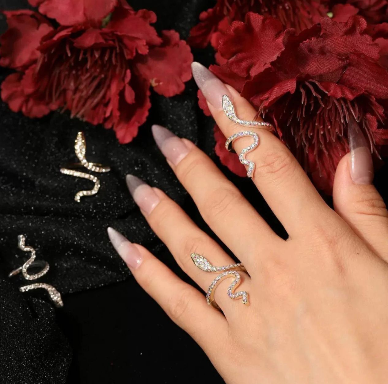 Anillo Serpiente Dorado