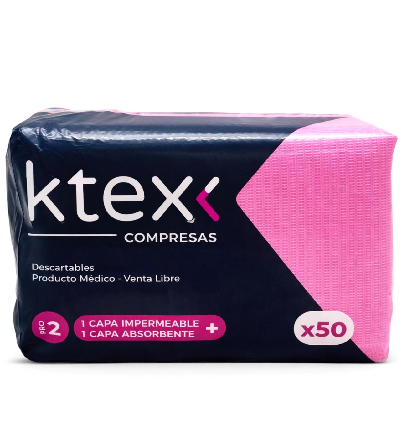 Ktex Compresas Desechables x50 Campos Baberos
