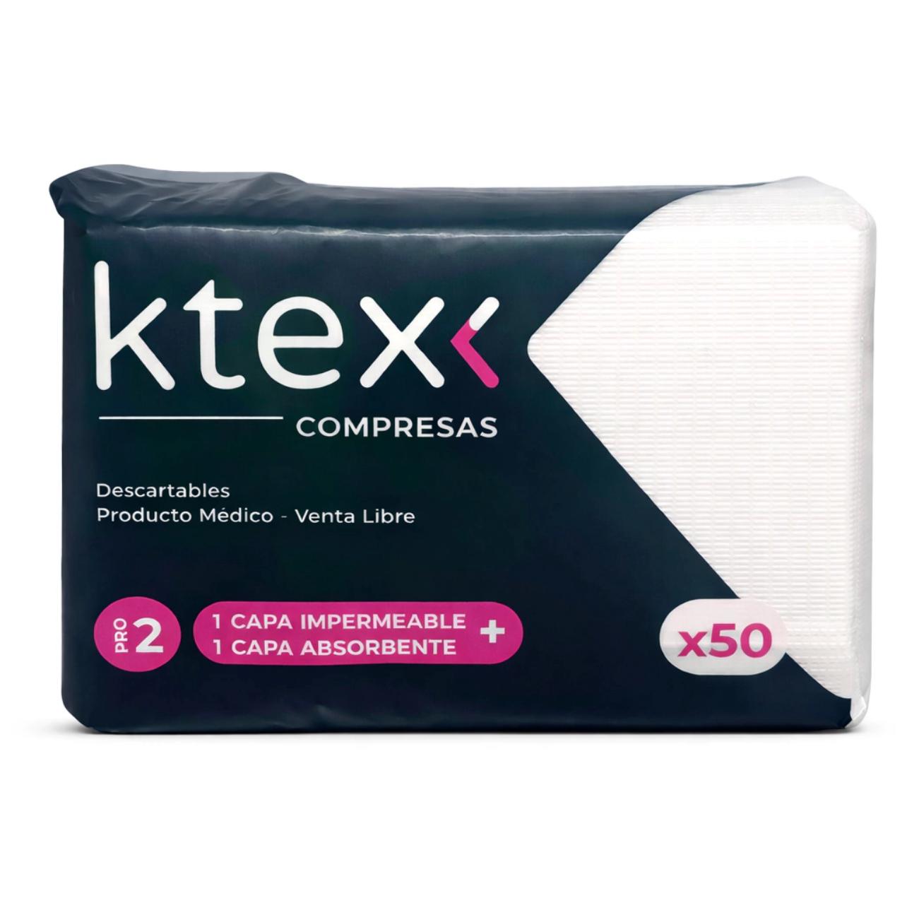 Ktex Compresas Desechables x50 Campos Baberos