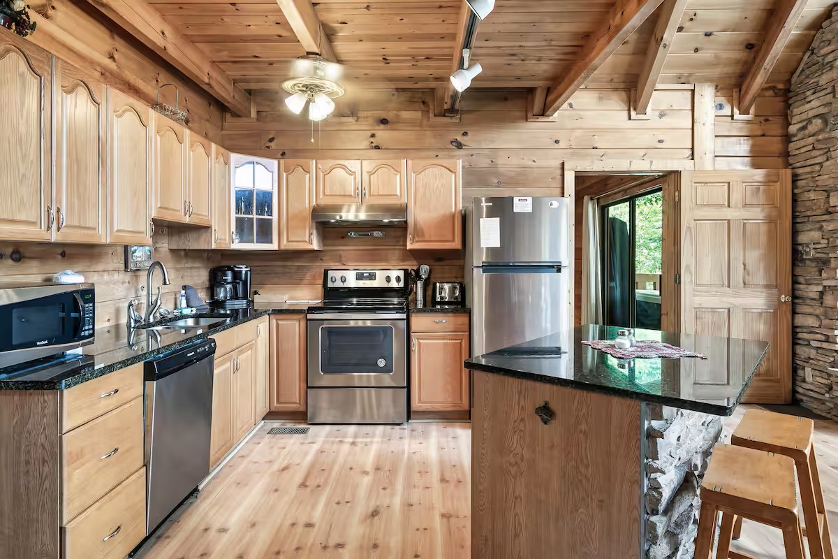 Cozy Cabin Kitchen Booking