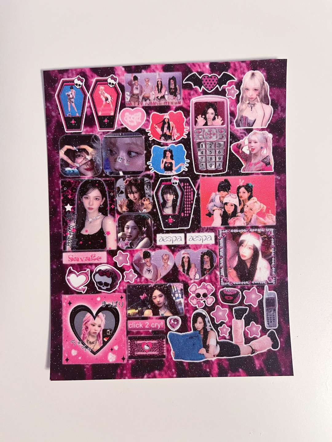 Aespa sticker sheet  