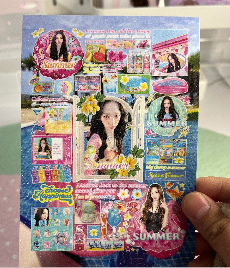 Summer Karina sticker sheet