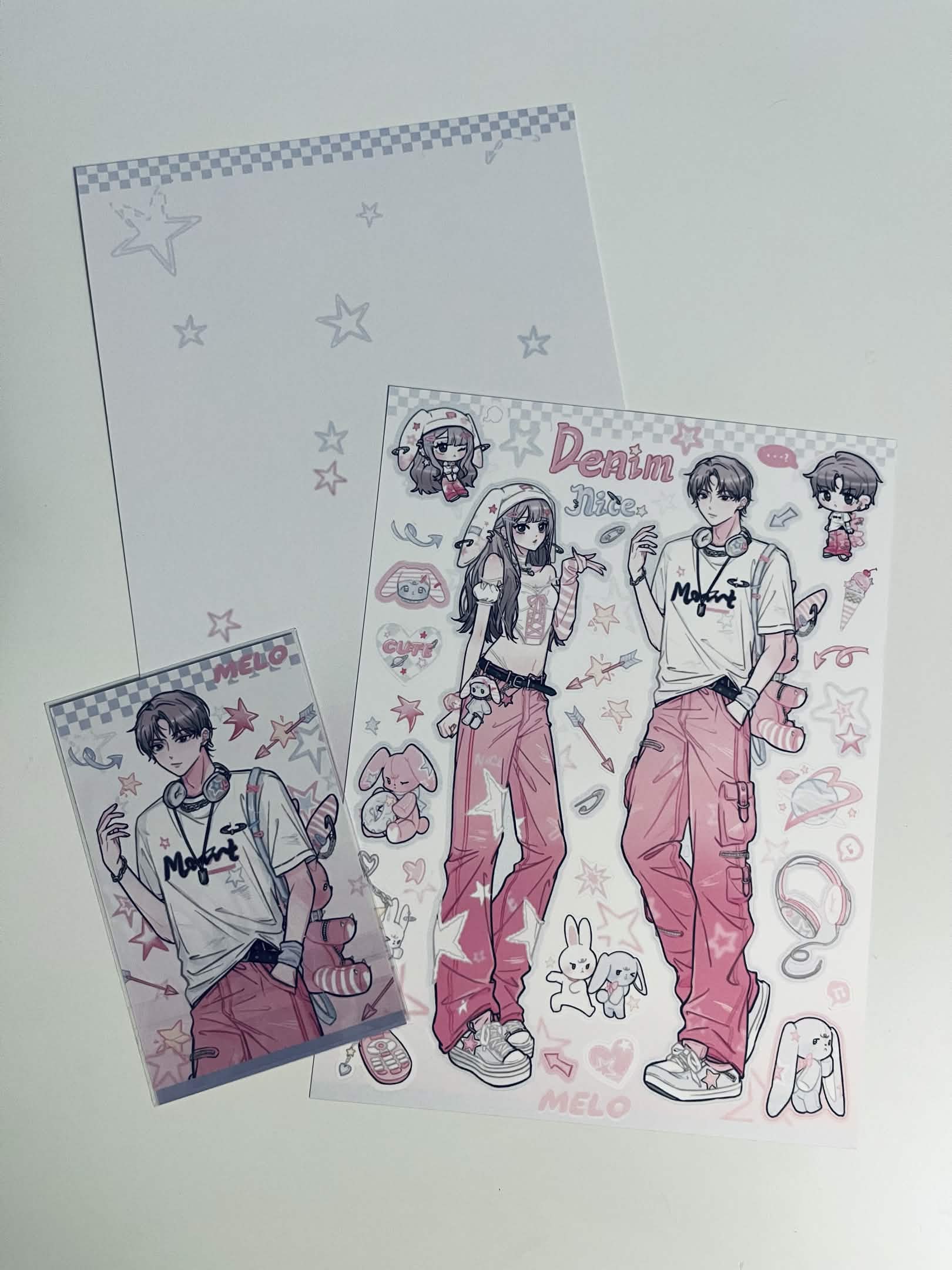 Melo sticker sheet
