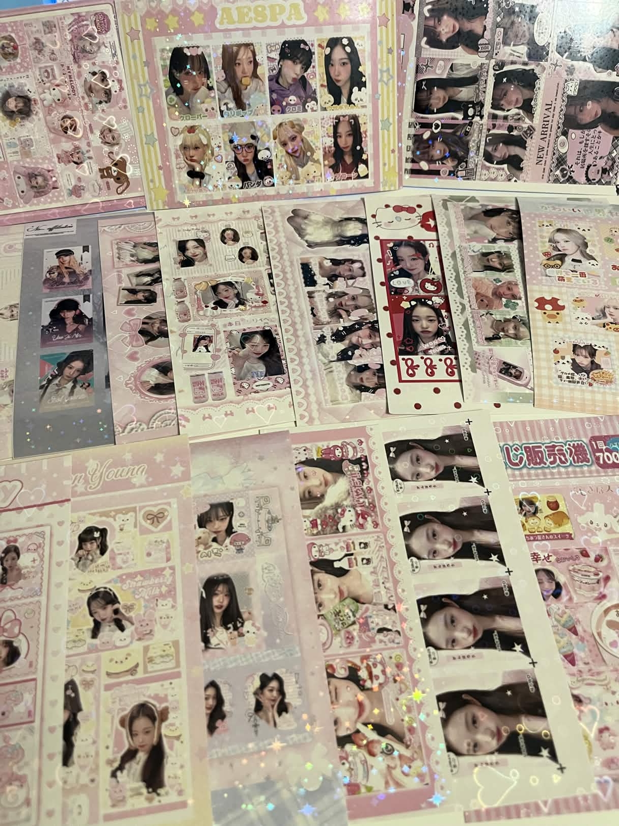 Random sqaure sticker sheets