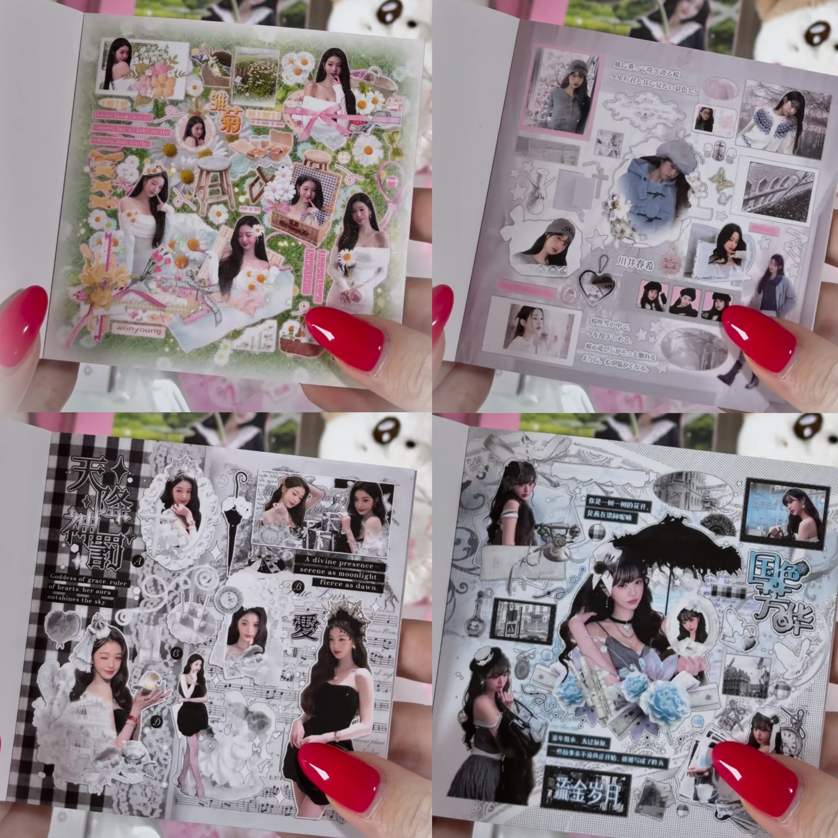 Wonyoung pink sticker book - 26 pages