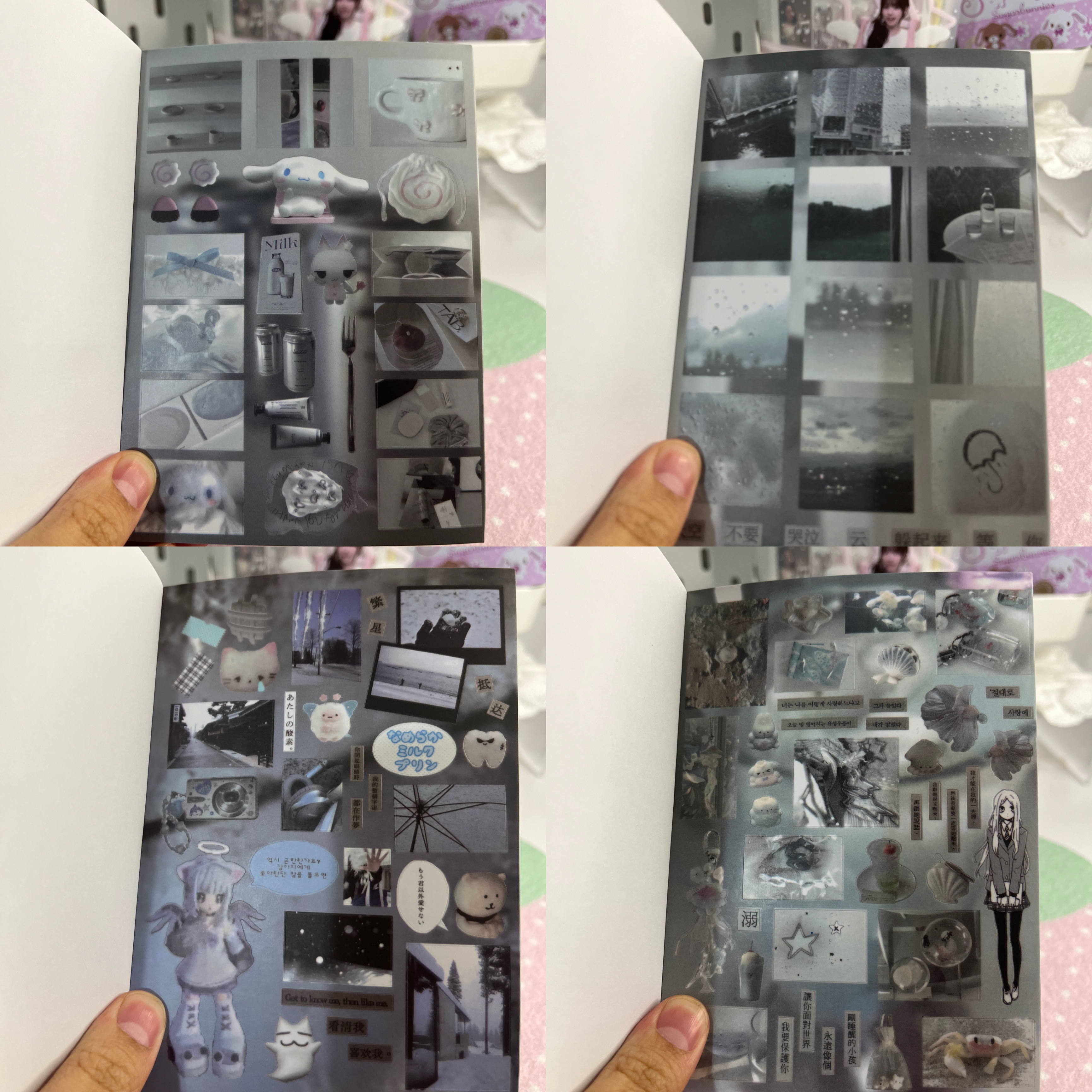 Sticker book gray toned - 30 pages