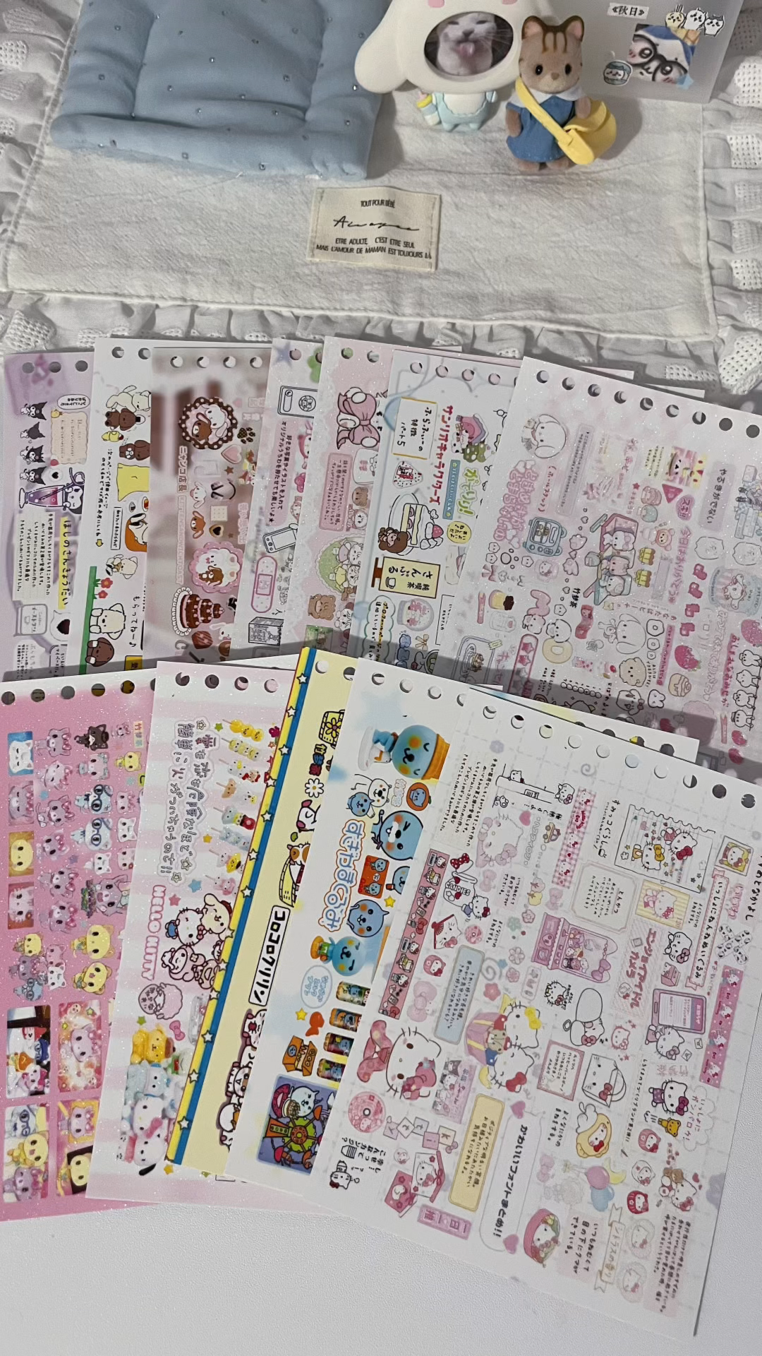 Pink character single sheets #1