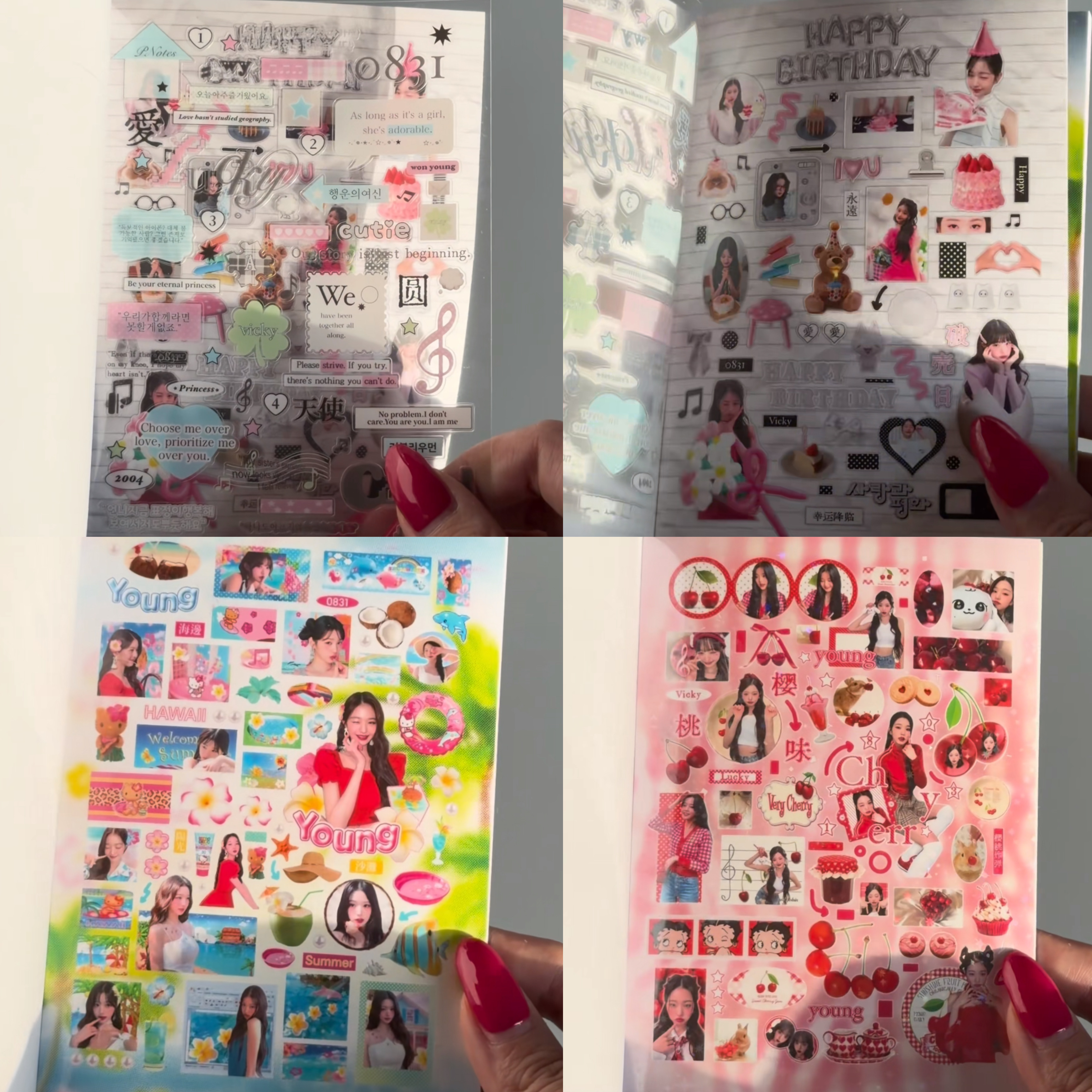 Wonyoung rabbit's tale  sticker book - 40 pages