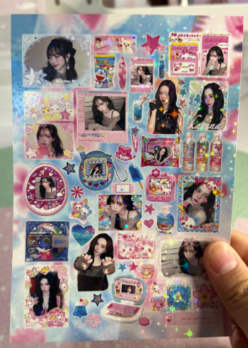 Summer Karina sticker sheet