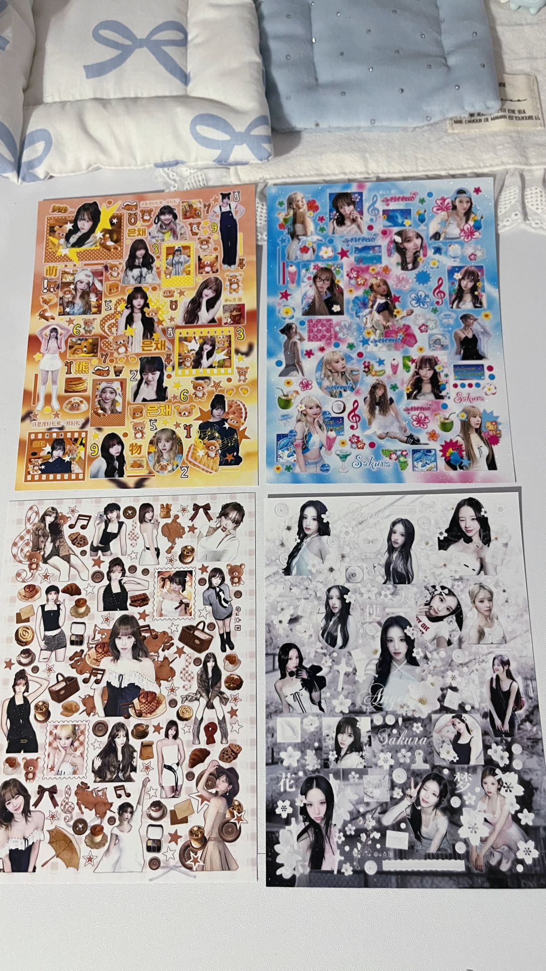 Lsfm, Twice, Illit, Newjean sticker sheets