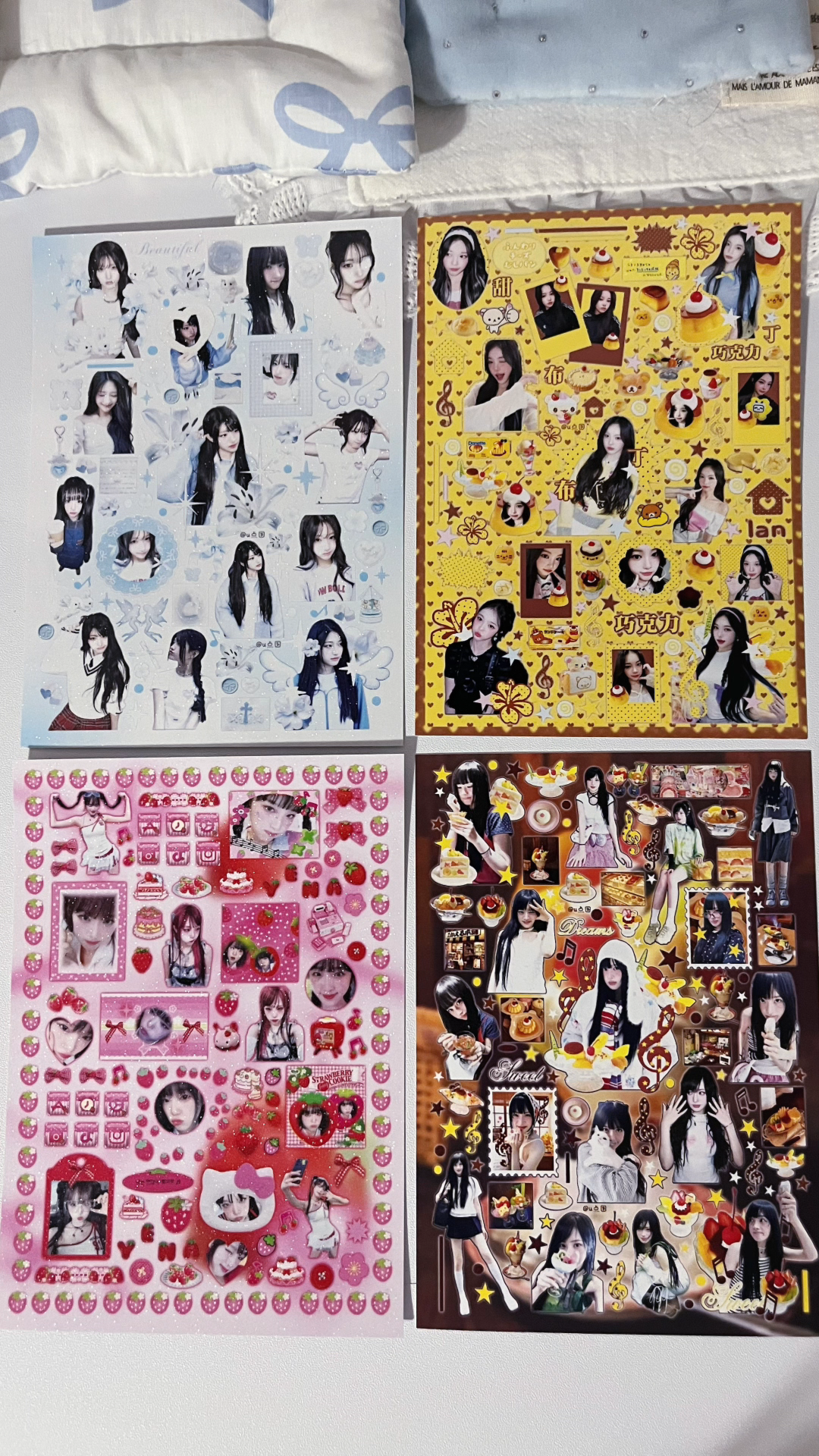 Nimxx, H2H, Loona, red velvet, baby monster. Yena sticker sheet