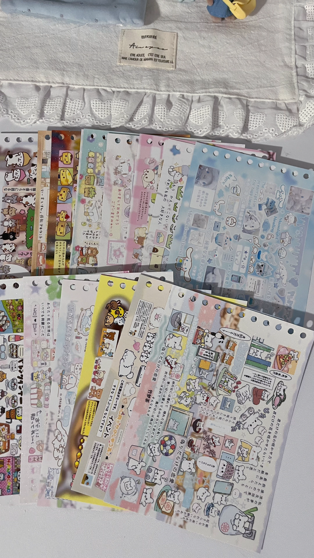 Pink character single sheets #1