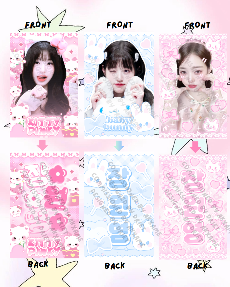 Wonyoung card designs | 15 pieces