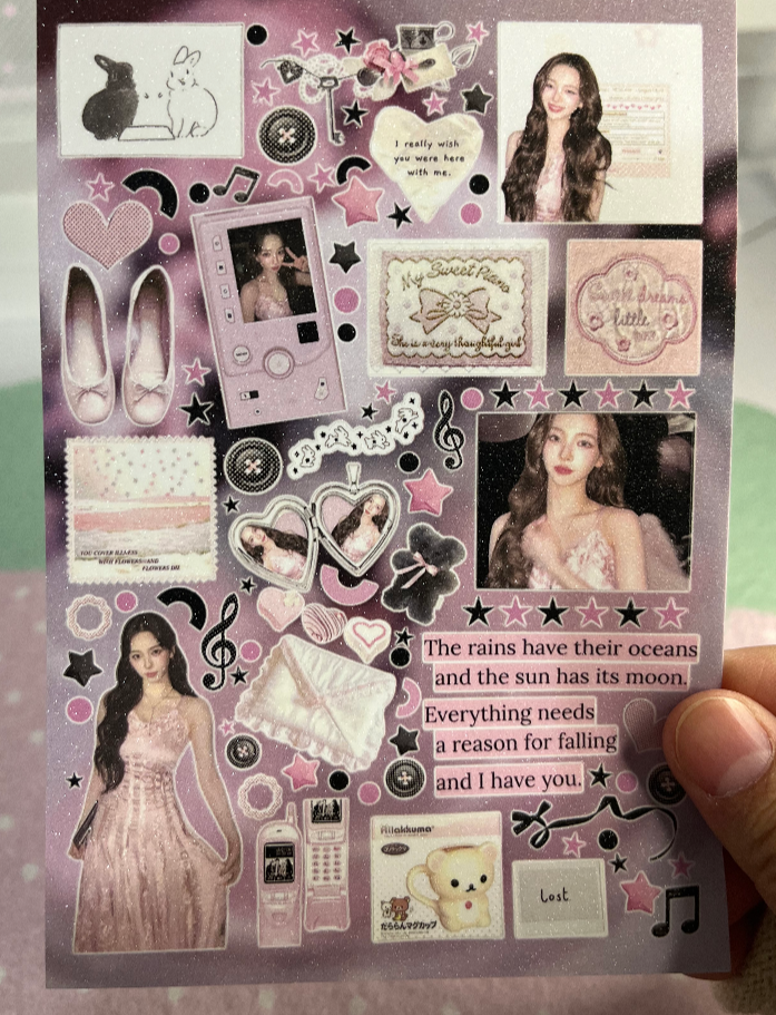 Ballerina Karina sticker sheet