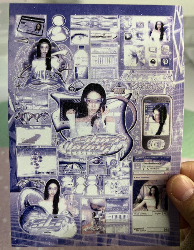 Cyber Karina sticker sheet