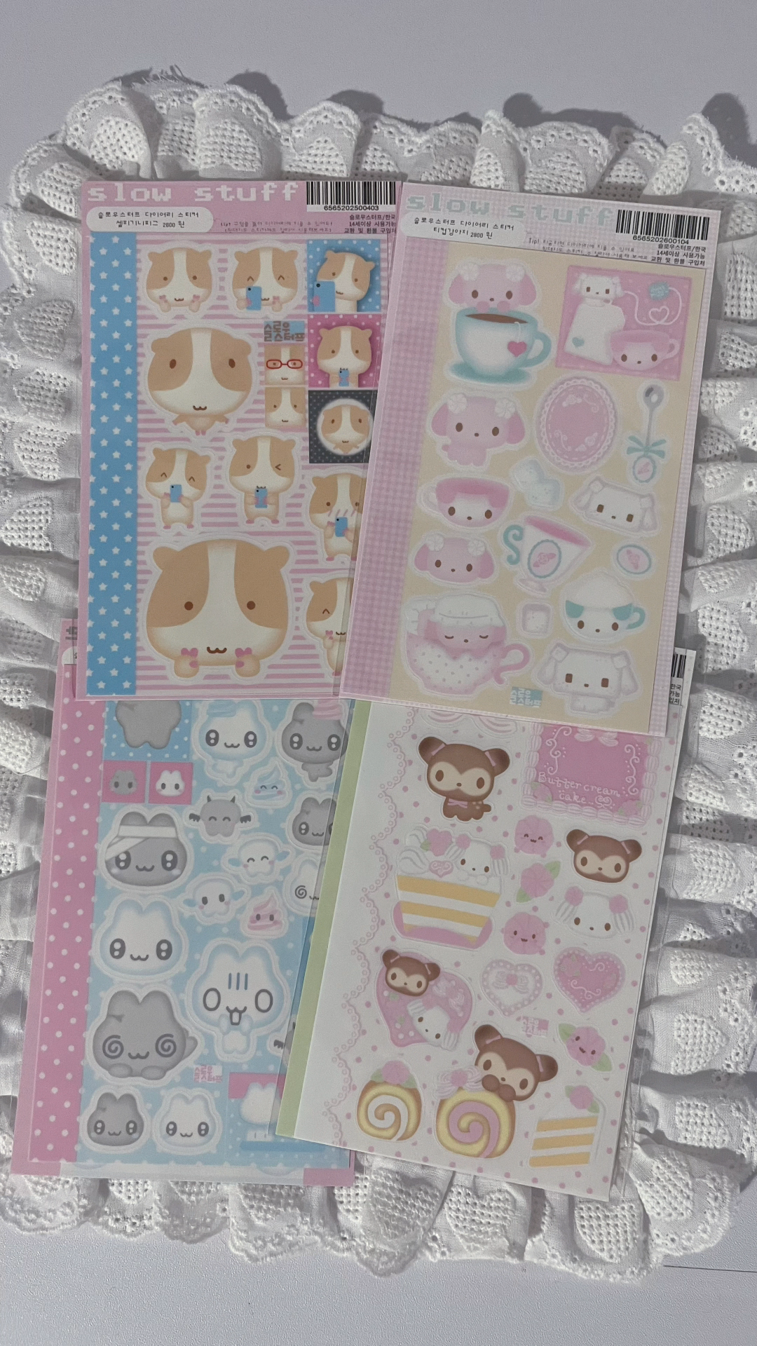 Slow stuff sticker sheets