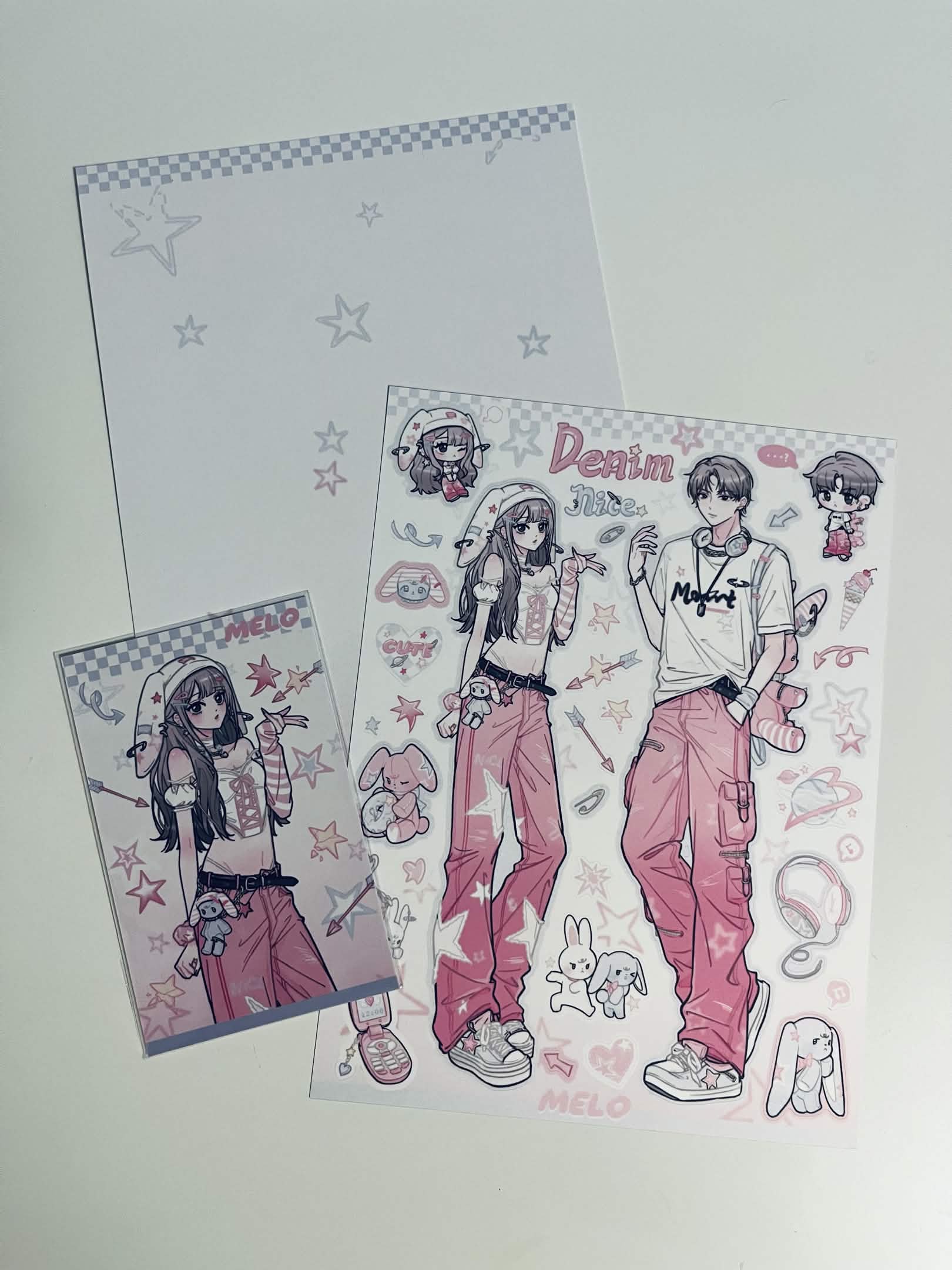 Melo sticker sheet