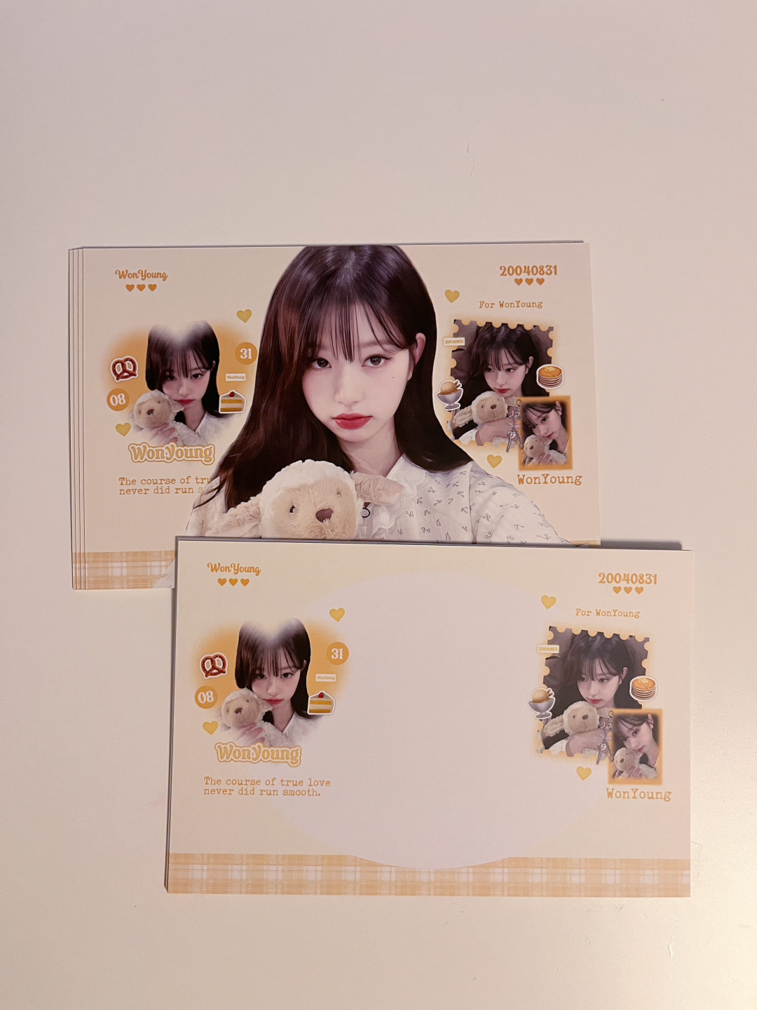 Big wonyoung message card | 5 pieces 