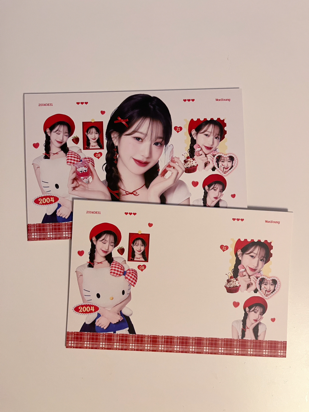 Big wonyoung message card | 5 pieces 