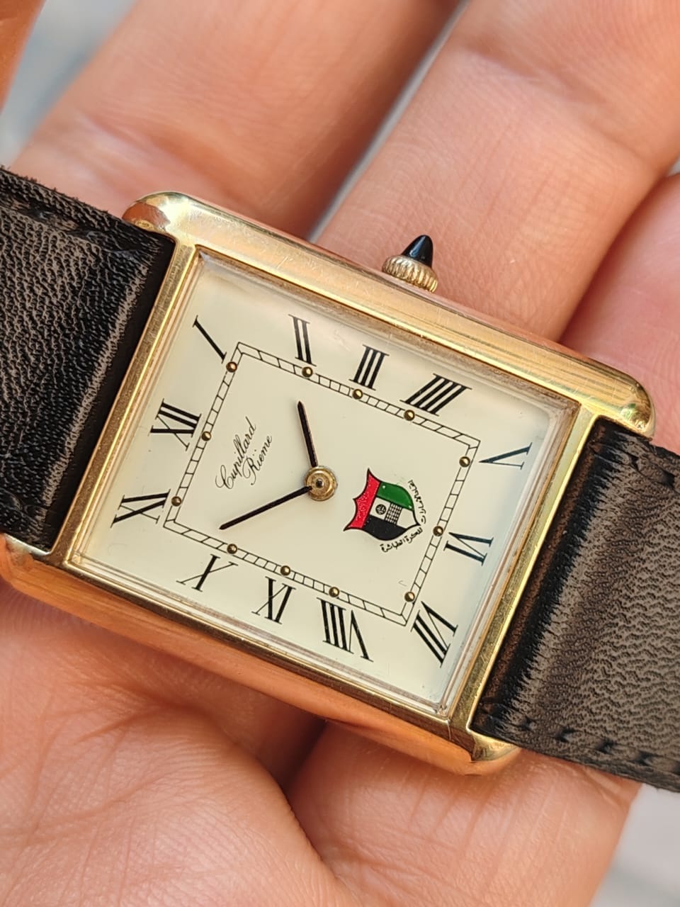 Cupillard Rieme Tank Manual Winding UAE Emblem