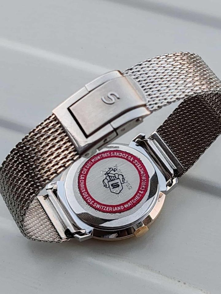 Sandoz Classic Mesh Watch " Rare Dial "