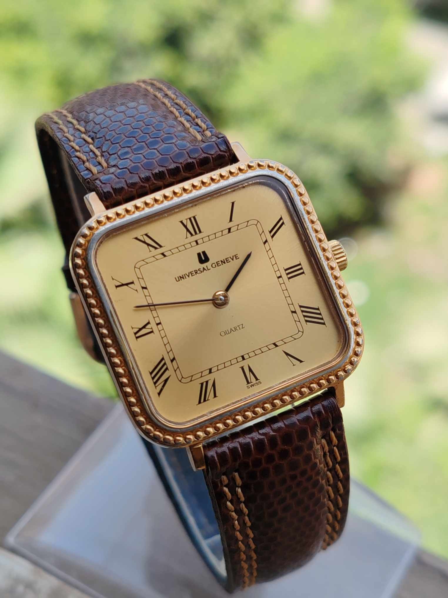 Universal Geneve Square Gold Watch