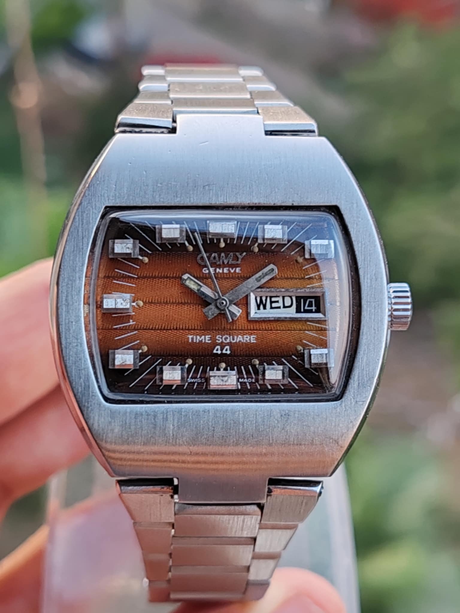 CAMY Genève Time Square 44 Automatic - Vintage - Rare Dial