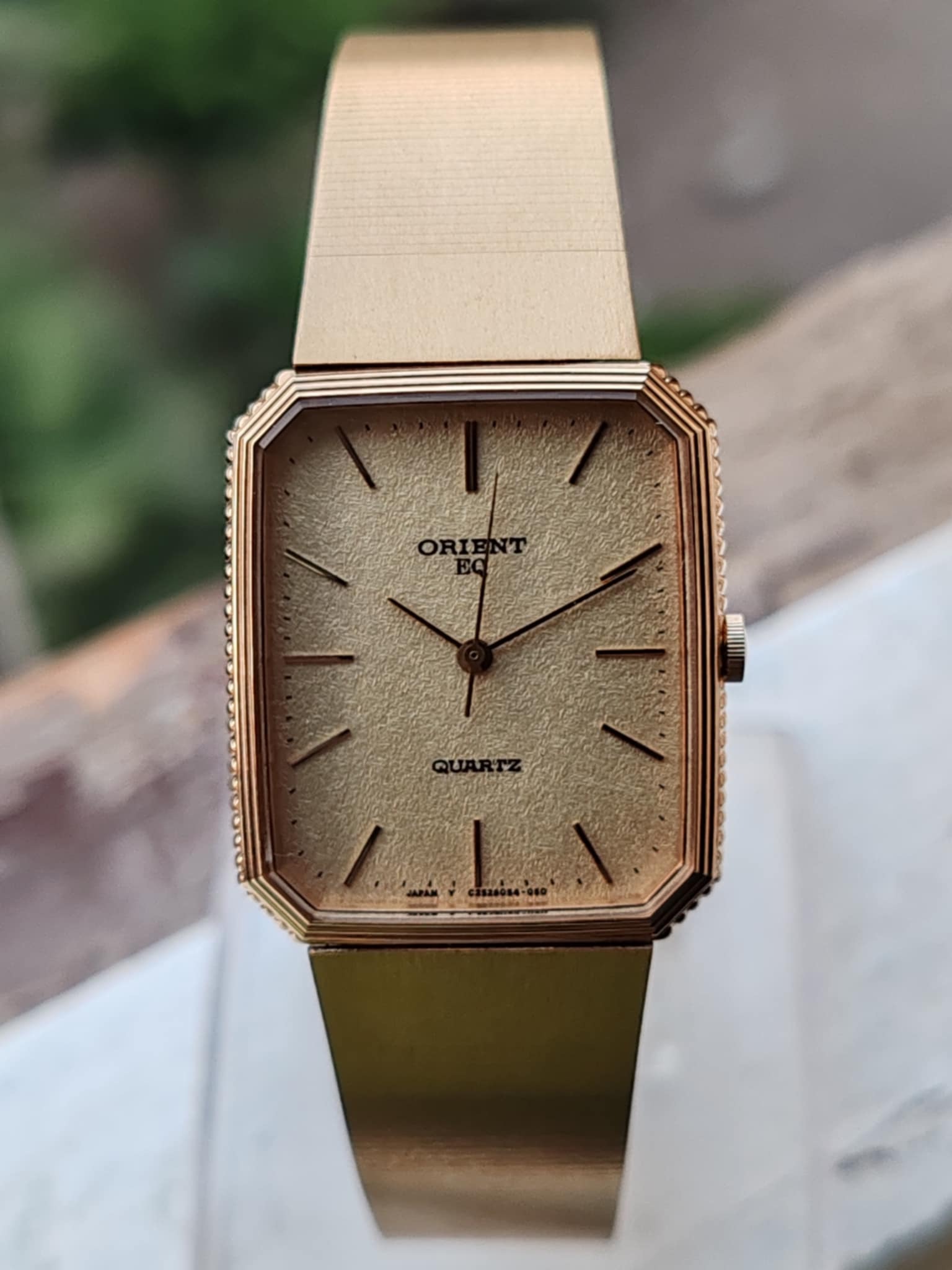 Orient EQ Gold-Tone Quartz Watch