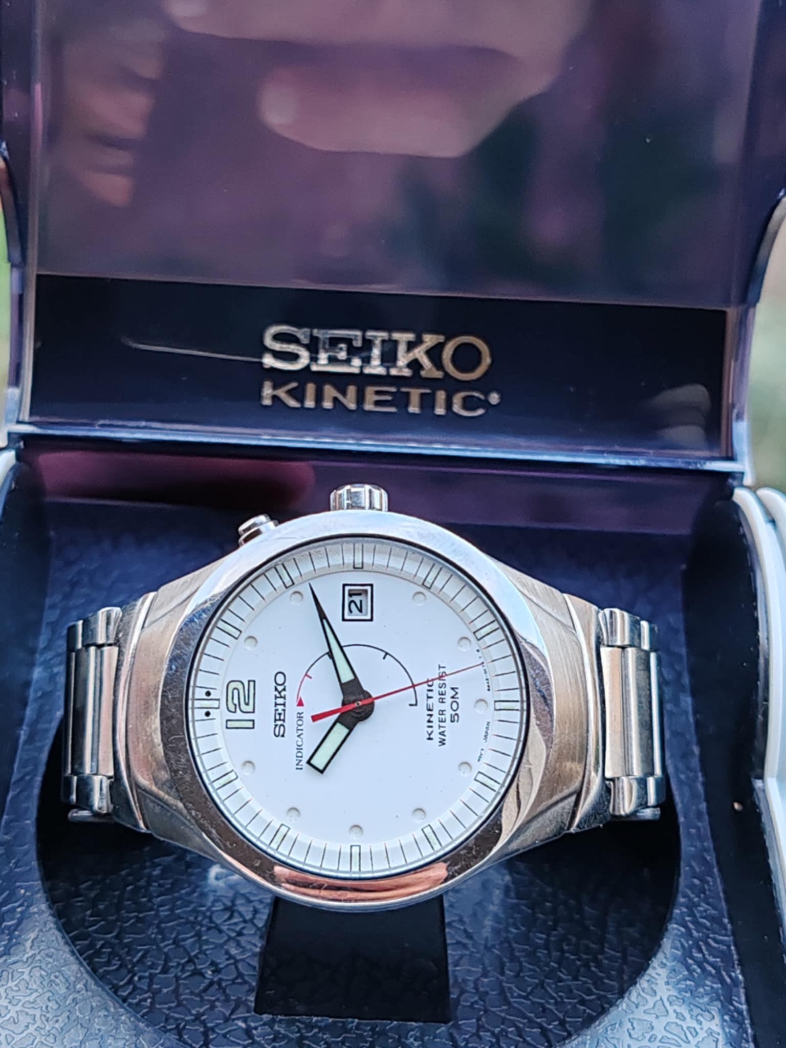 Seiko Kinetic INDICATOR 5M42-0G70