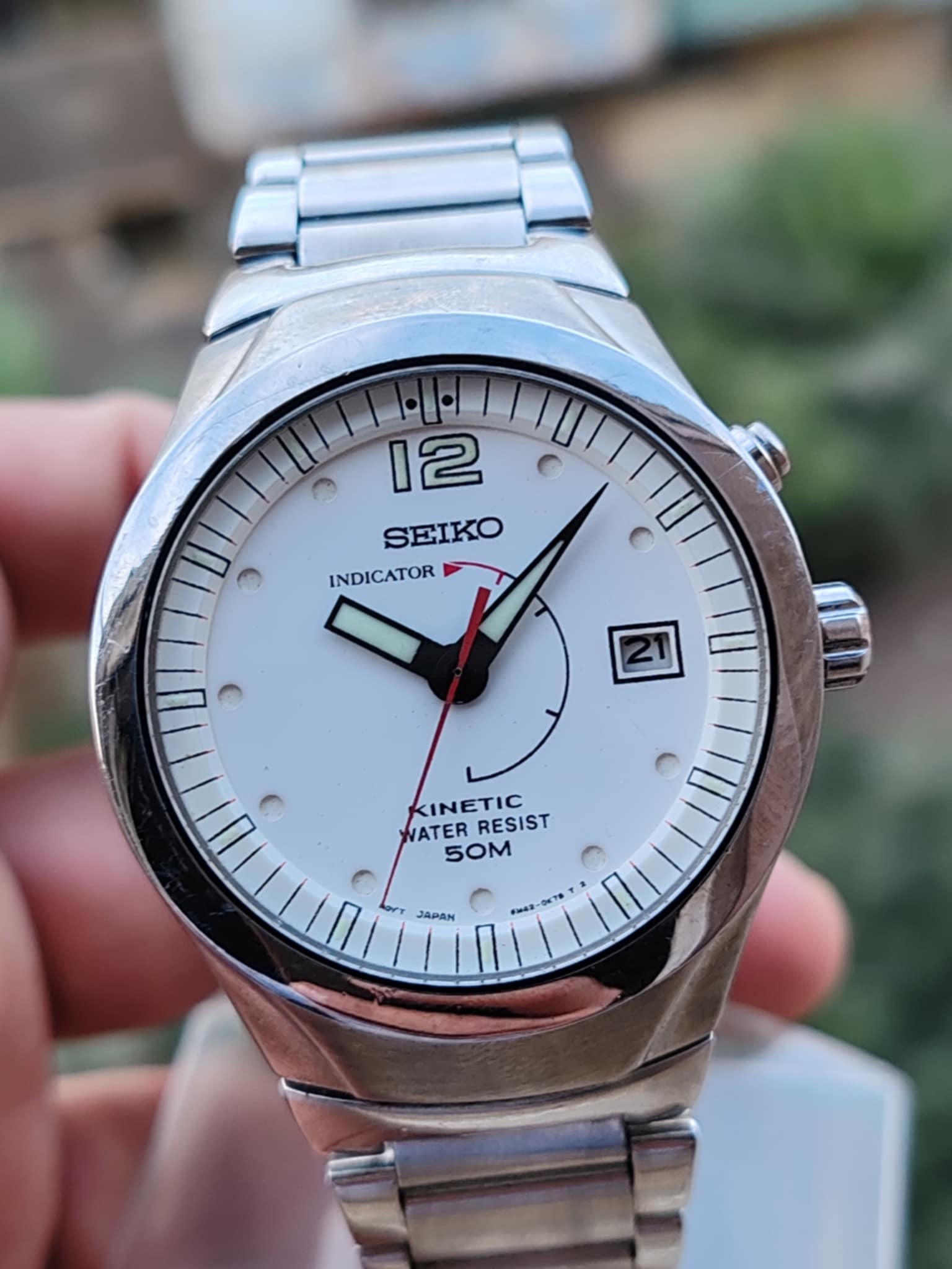 Seiko Kinetic INDICATOR 5M42-0G70