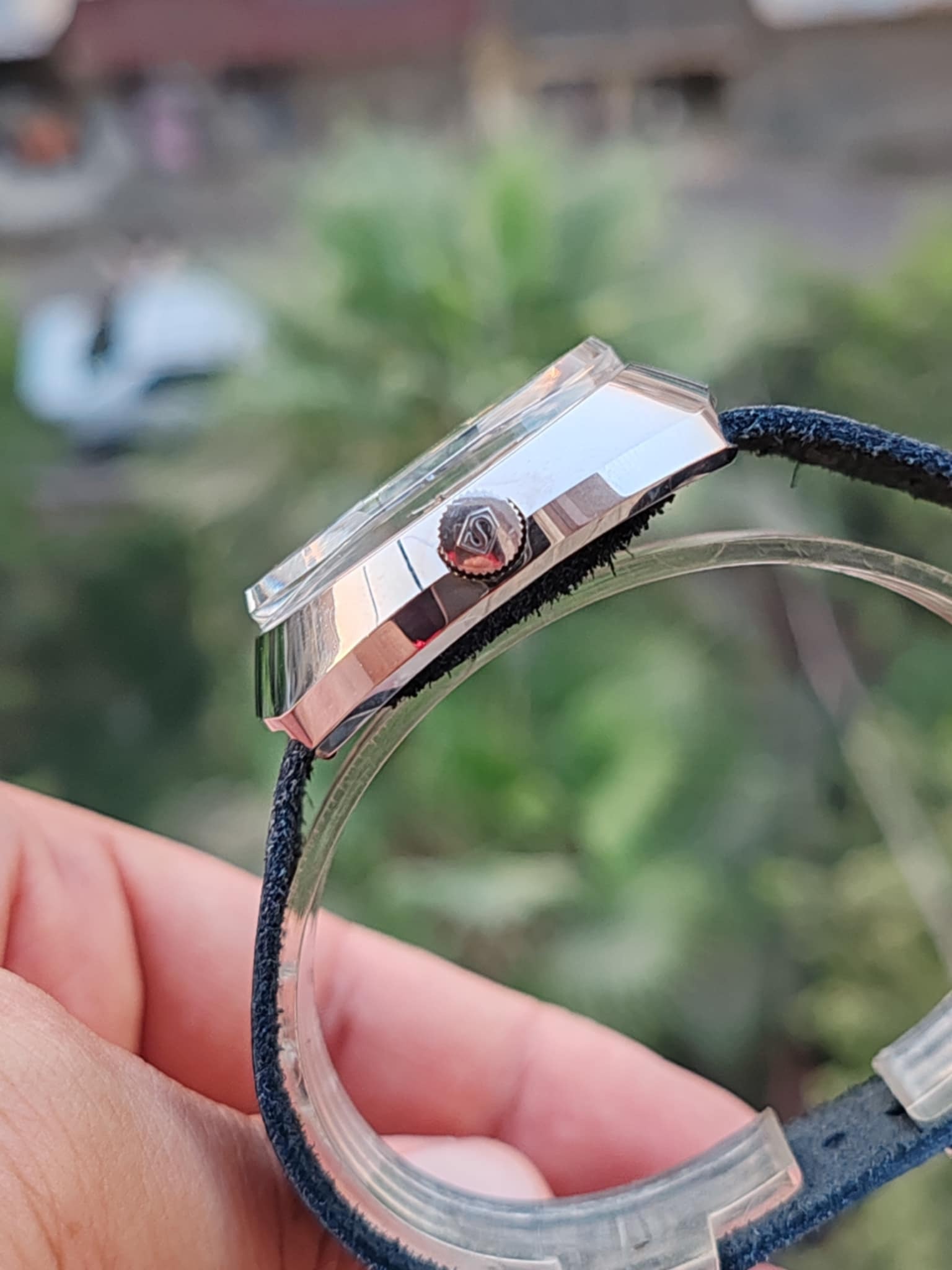 Sandoz Black Dial Wristwatch