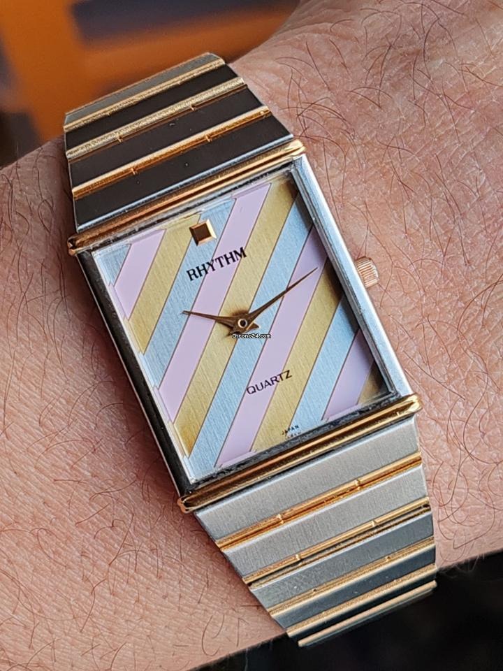 Rhythm Striped Quartz Watch