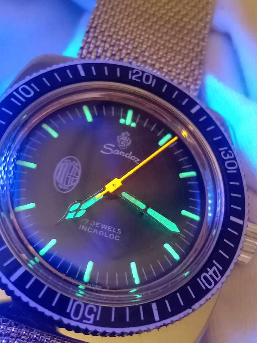 Sandoz A.C Milan logo Vintage Rare.