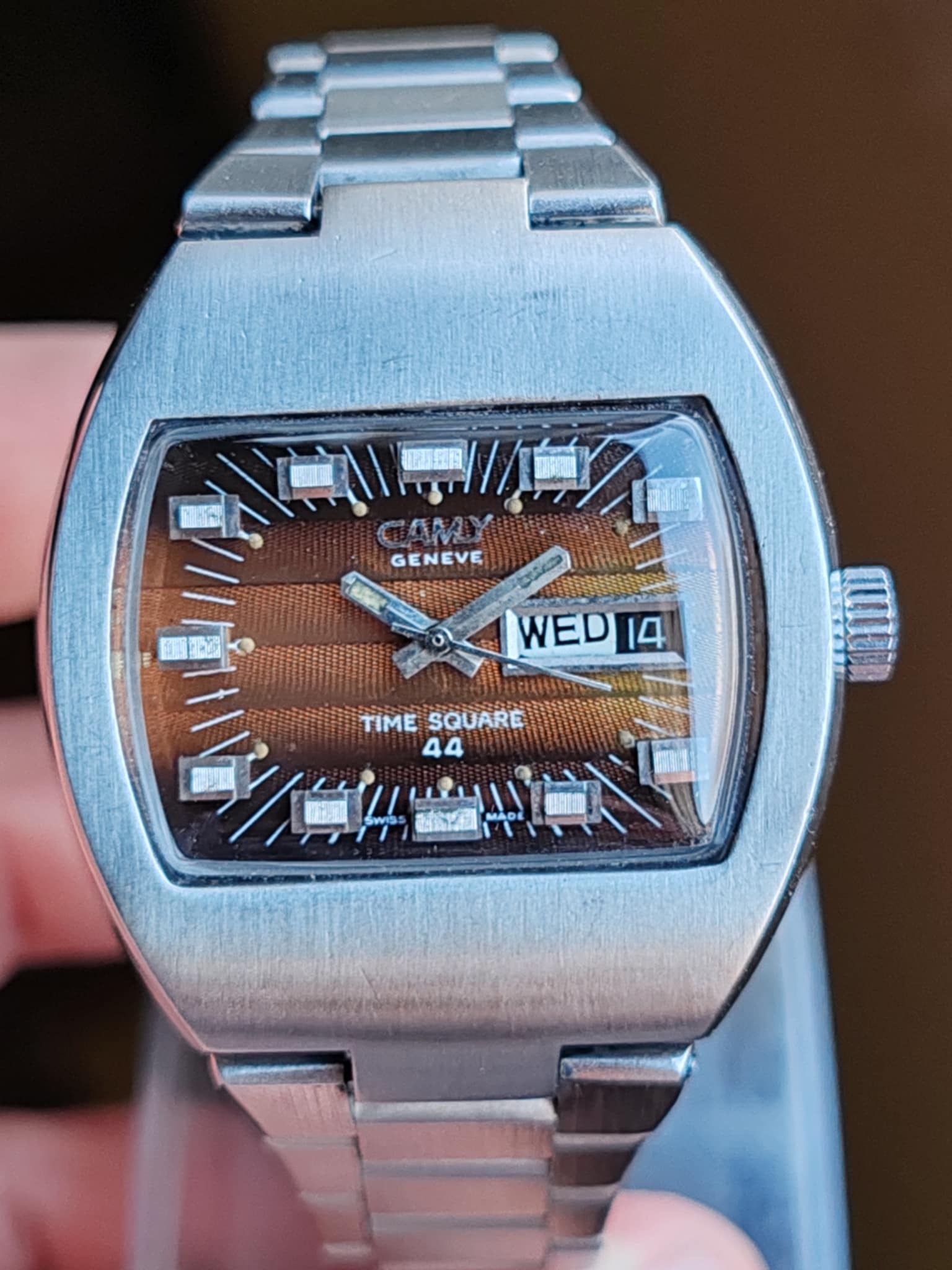 CAMY Genève Time Square 44 Automatic - Vintage - Rare Dial