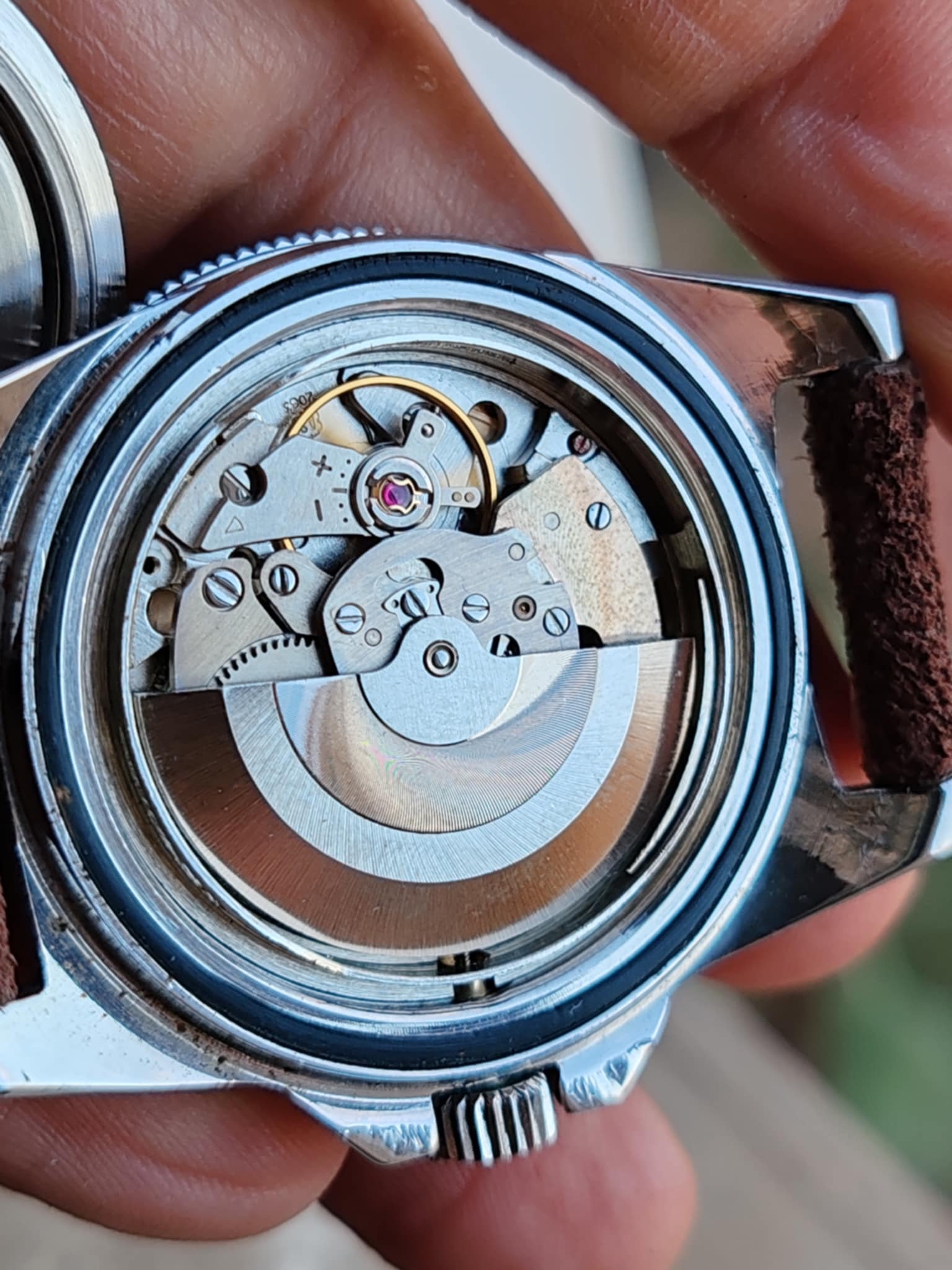 SOUS MARINE RENAULT LOGO AUTOMATIC STEEL VINTAGE RARE WATCH