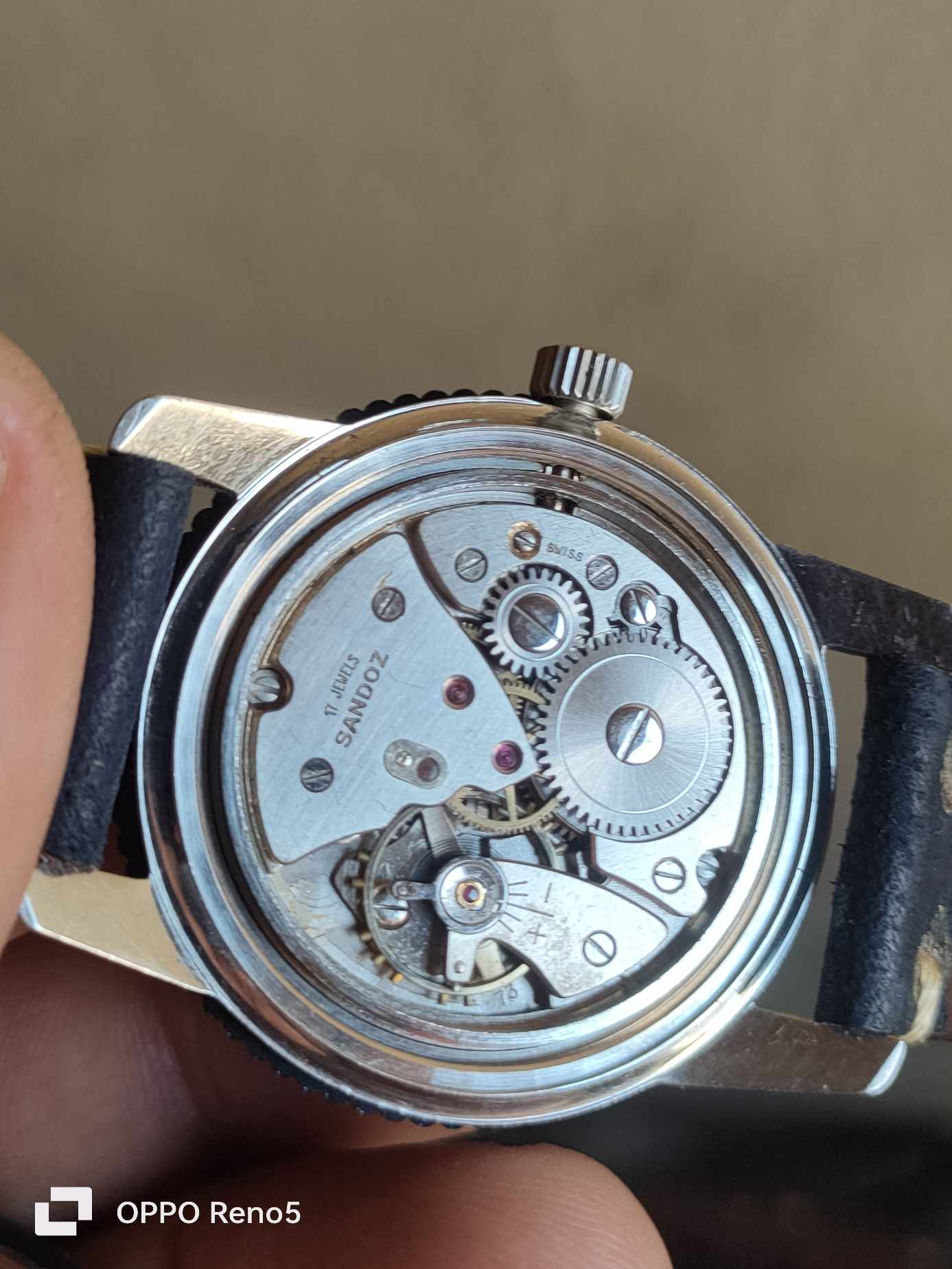 Sandoz Manual Winding - Blue Dial - Vintage - Rare 1980s