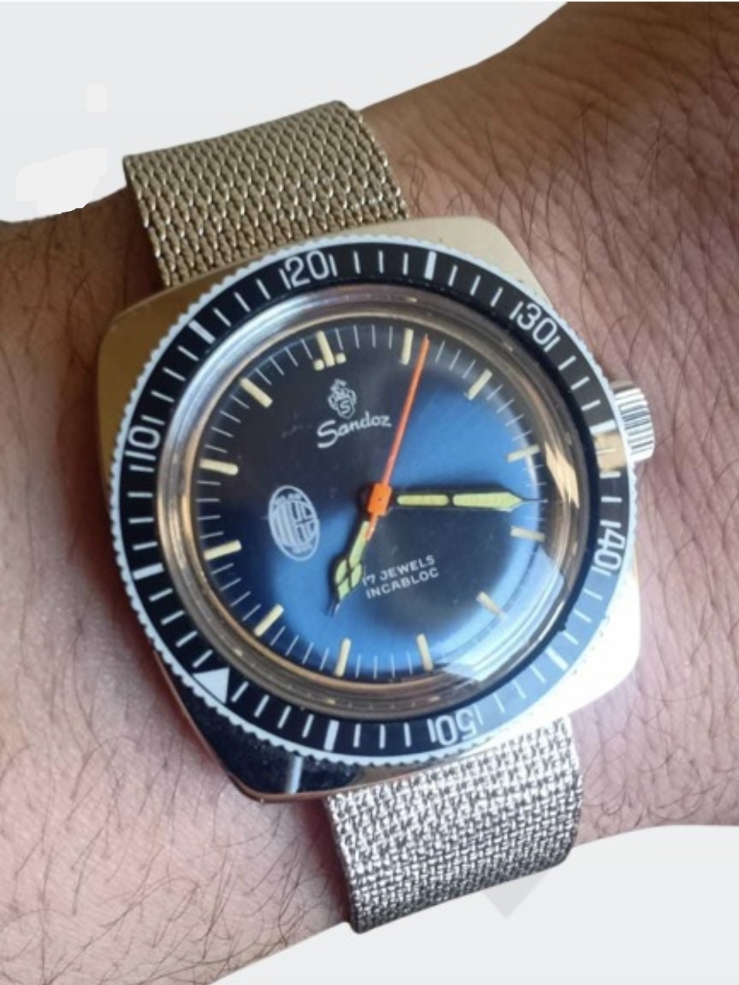 Sandoz A.C Milan logo Vintage Rare.