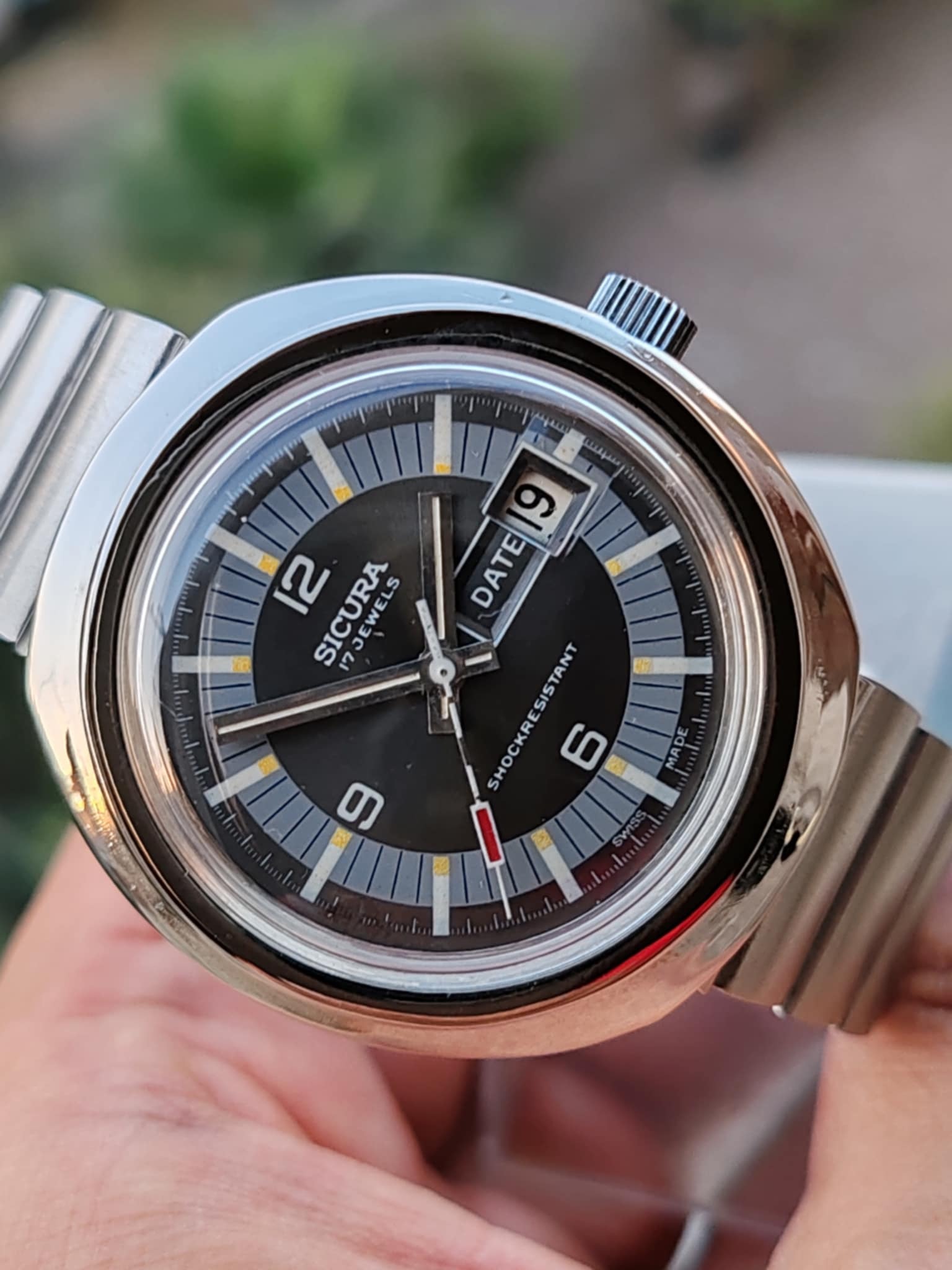 Sicura Manual winding 1970s - Vintage - Rare Dial