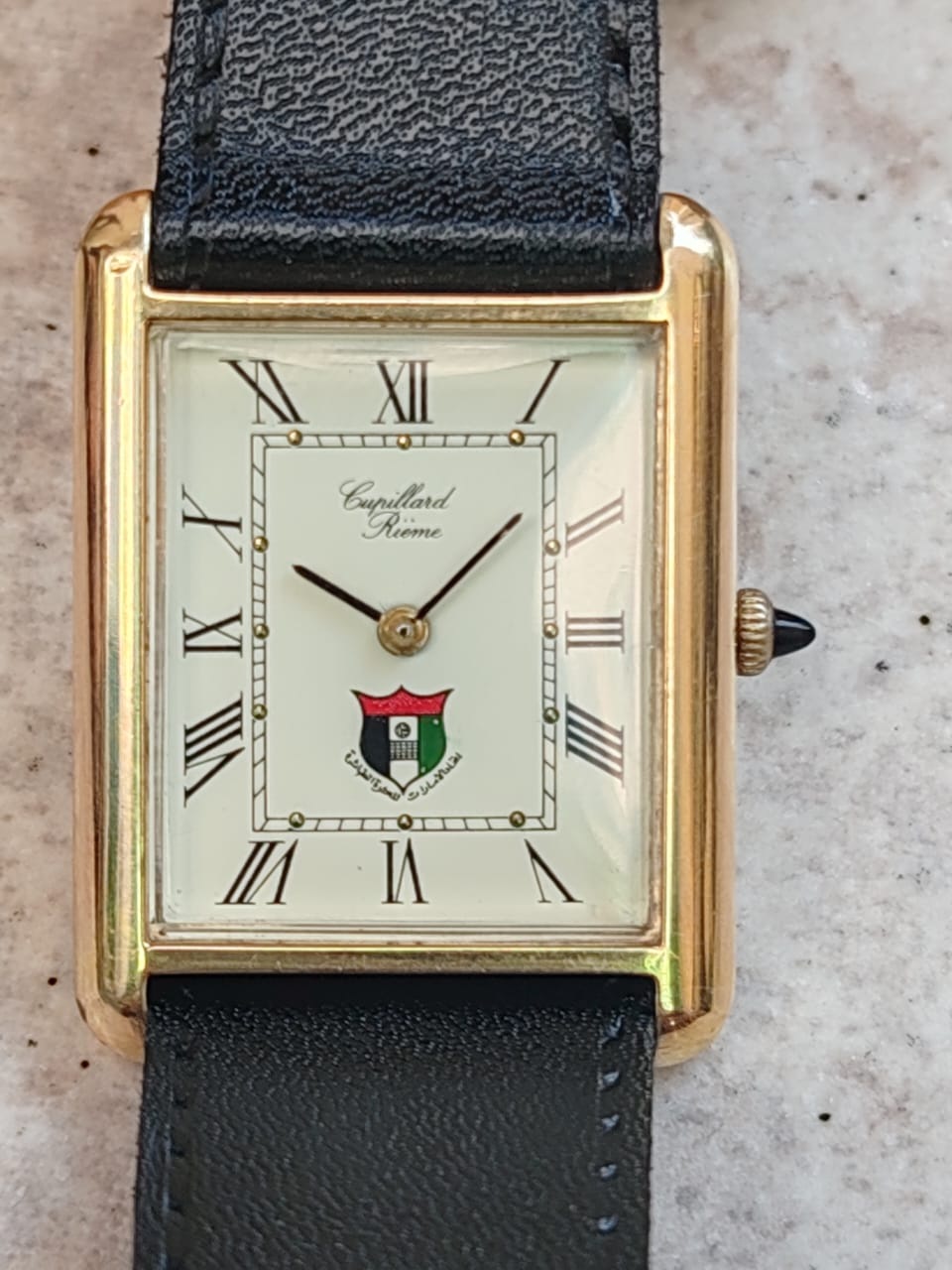 Cupillard Rieme Tank Manual Winding UAE Emblem