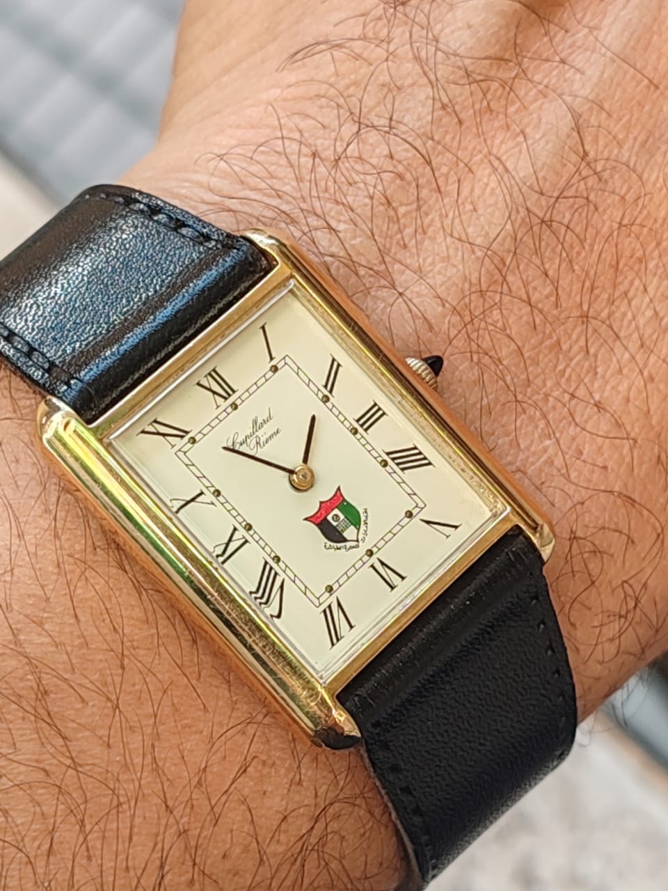 Cupillard Rieme Tank Manual Winding UAE Emblem