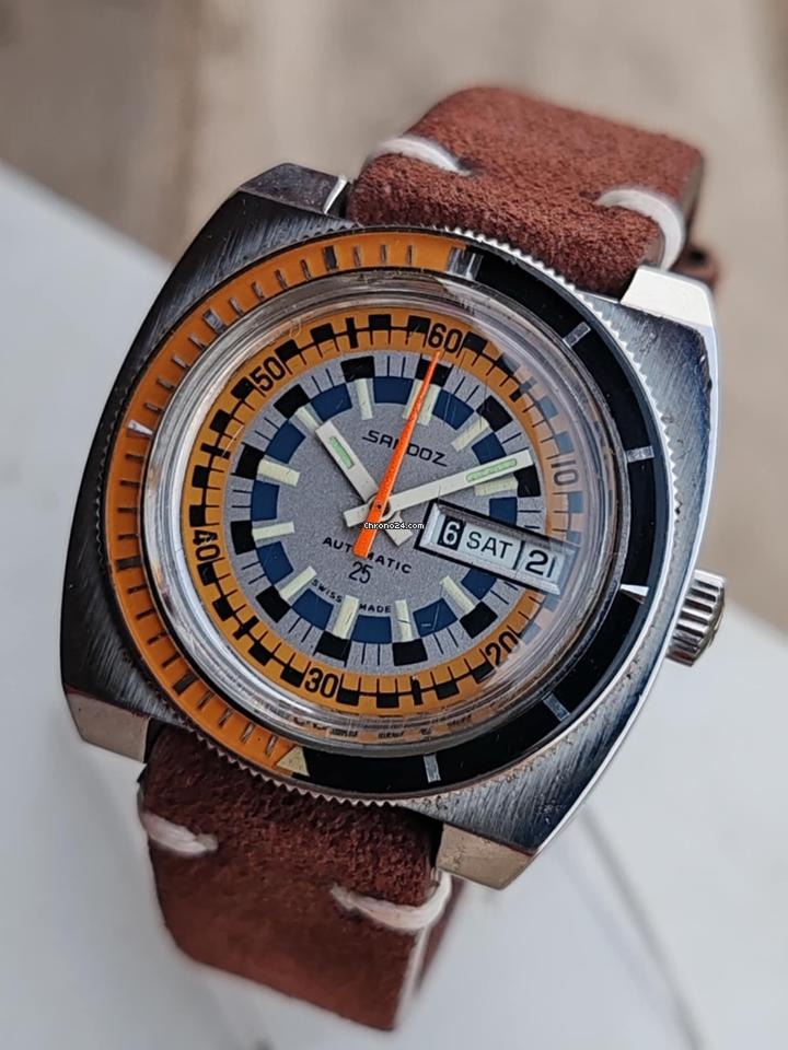 Sandoz Rally Diver Automatic Vintage - Rare Dial