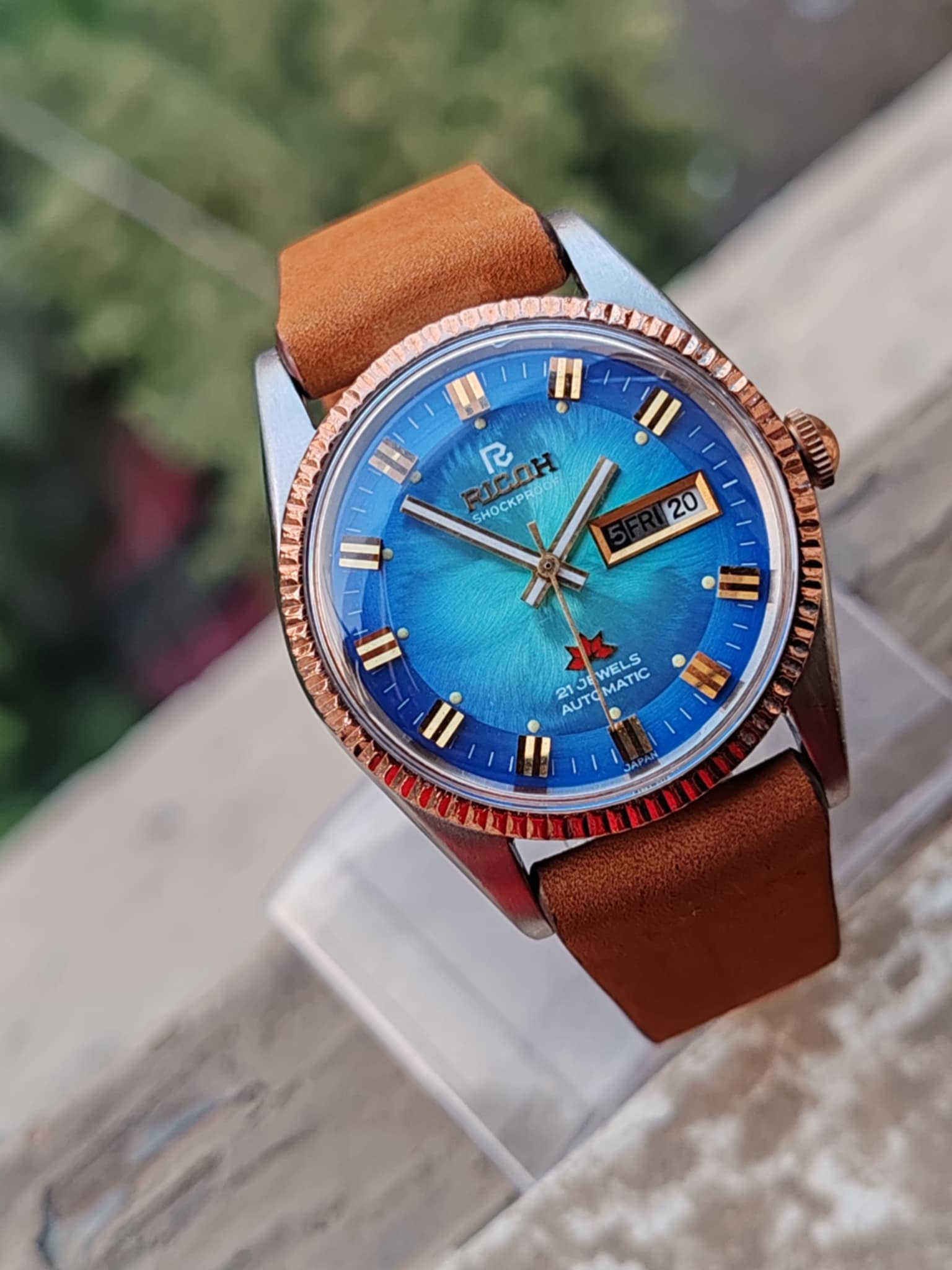 Richo Automatic - Blue Dial - Vintage - Rare 1970s