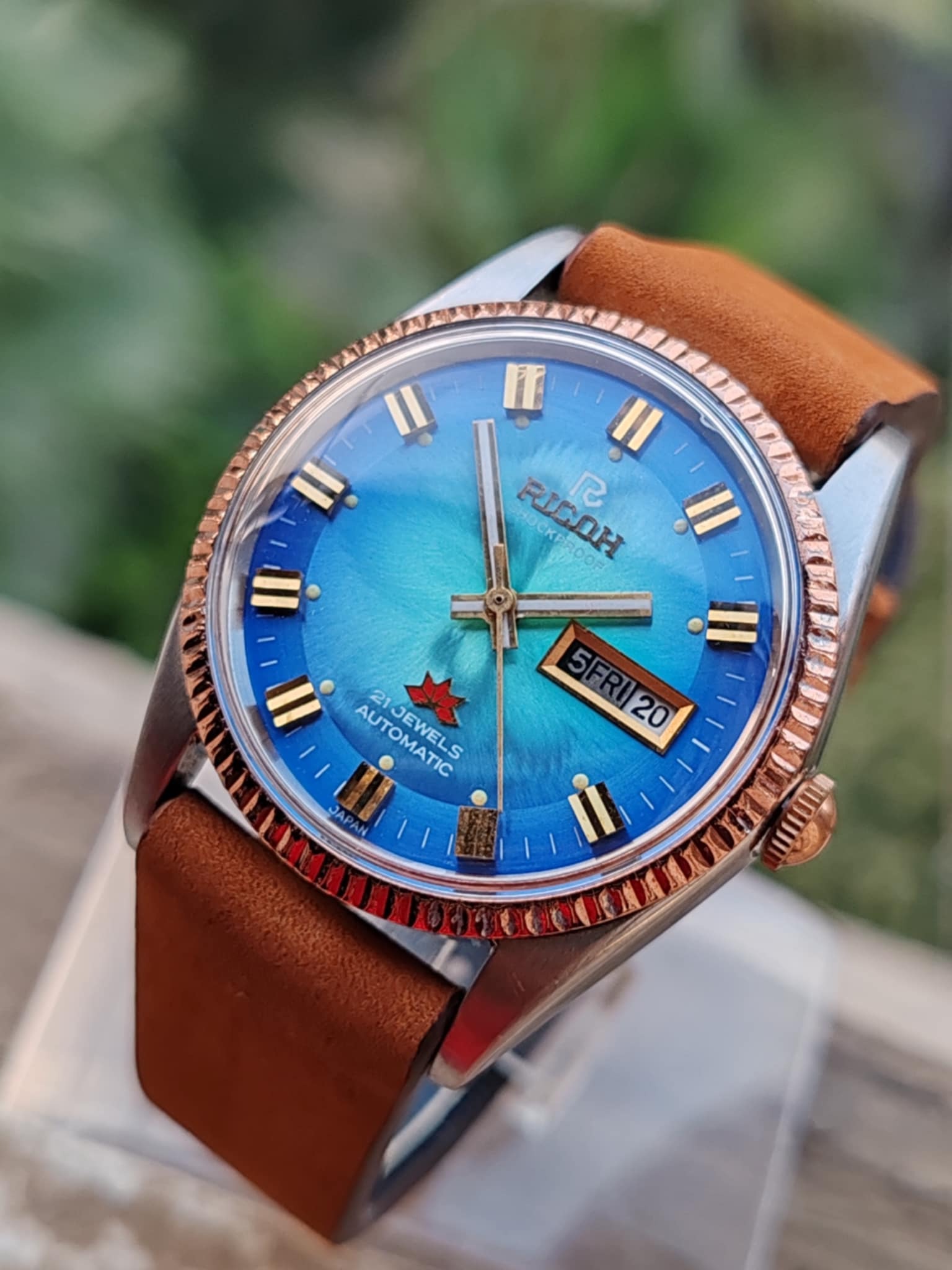 Richo Automatic - Blue Dial - Vintage - Rare 1970s