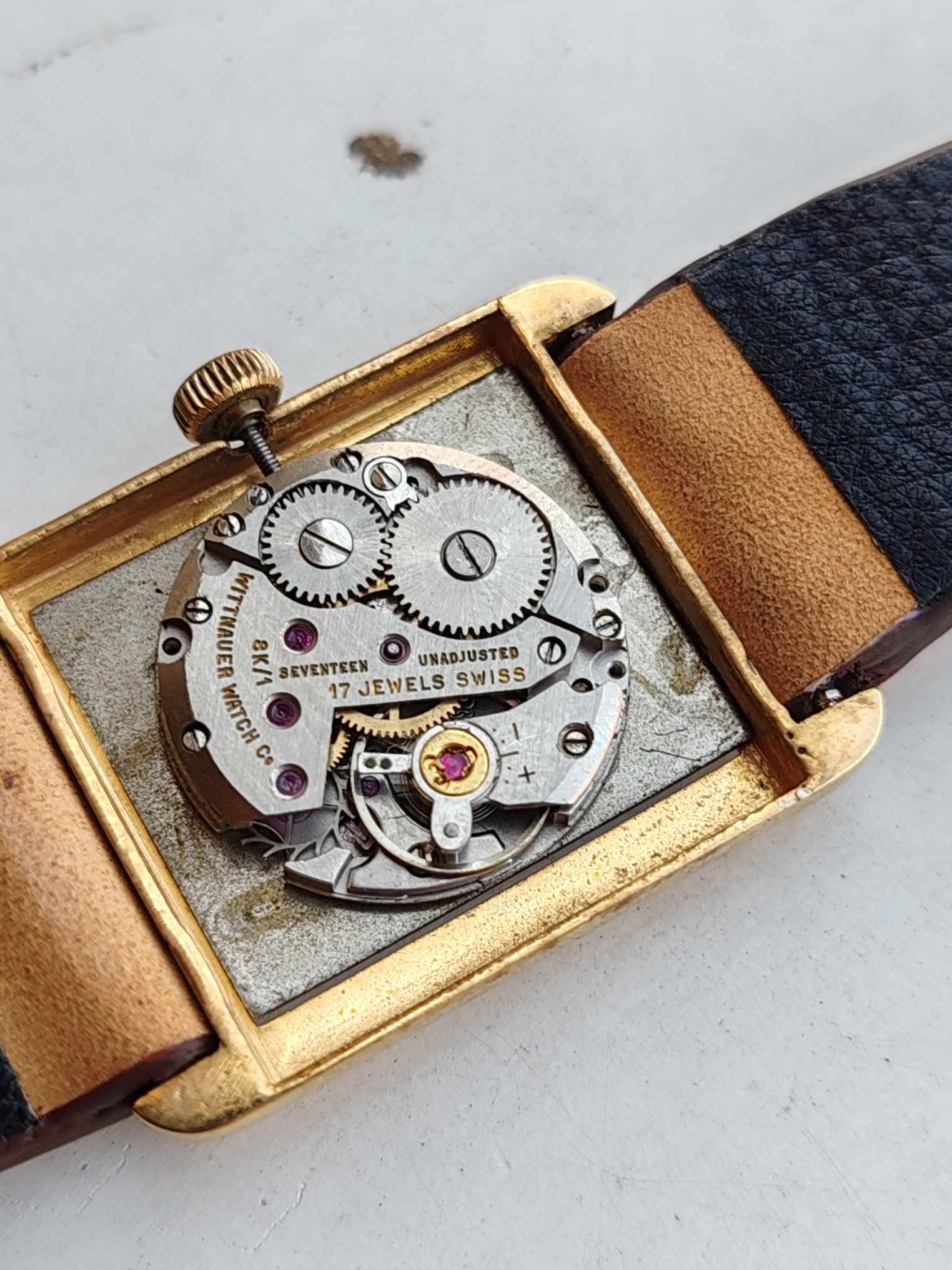 Wittnauer Longines Diamond Tank Vintage - Rare Watch .