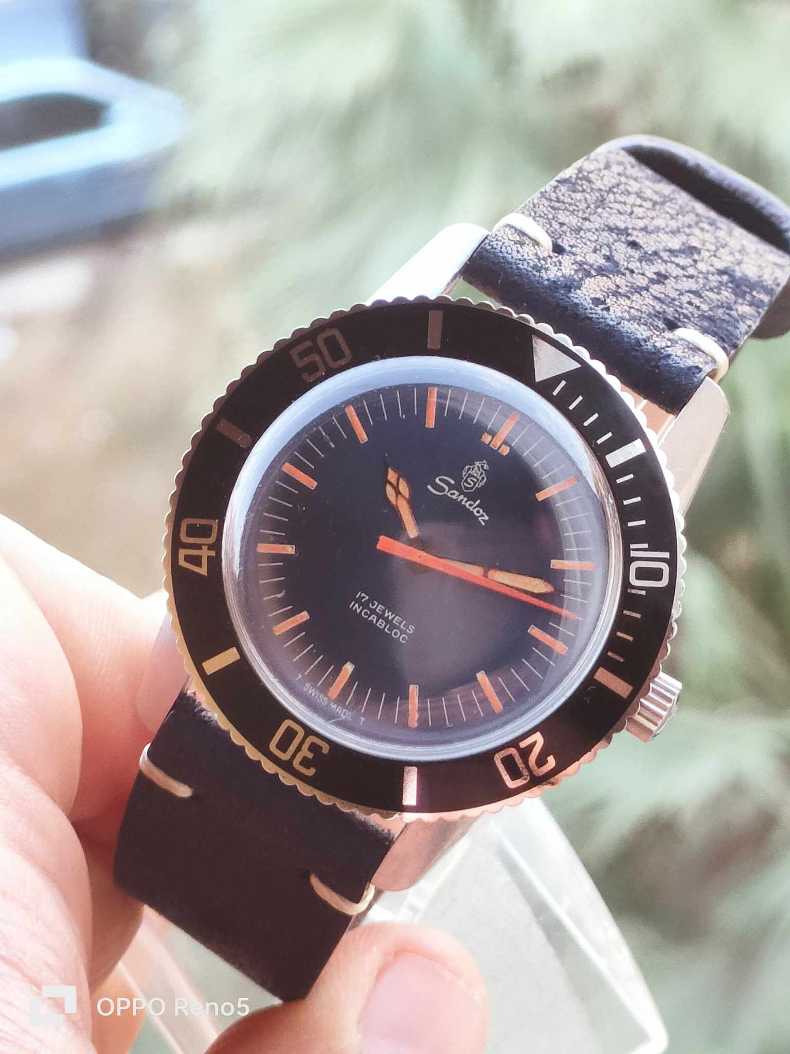 Sandoz Manual Winding - Blue Dial - Vintage - Rare 1980s